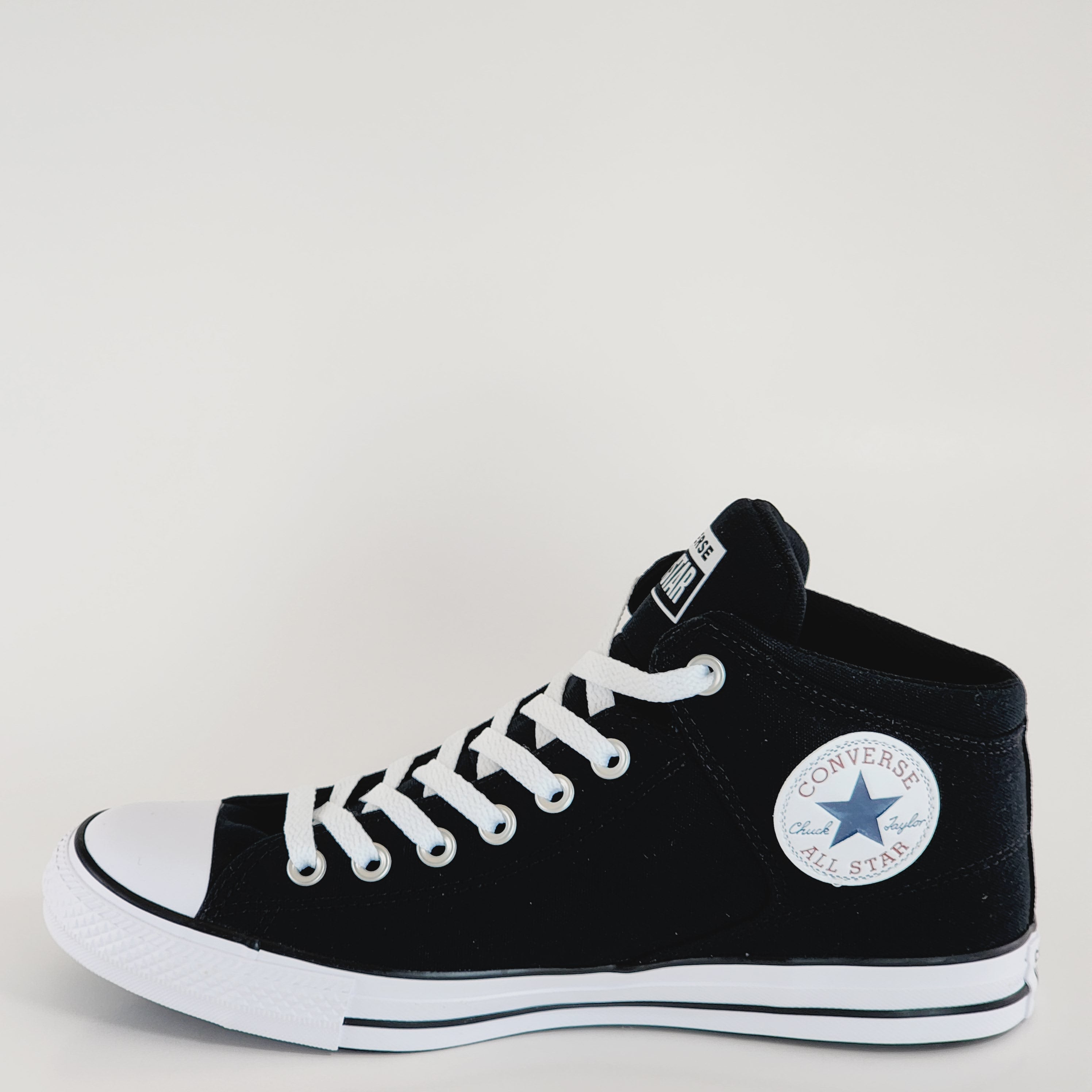 Converse CTAS Street Mid Crafted Black/Black/White Unisex Sneakers 151041F NWT