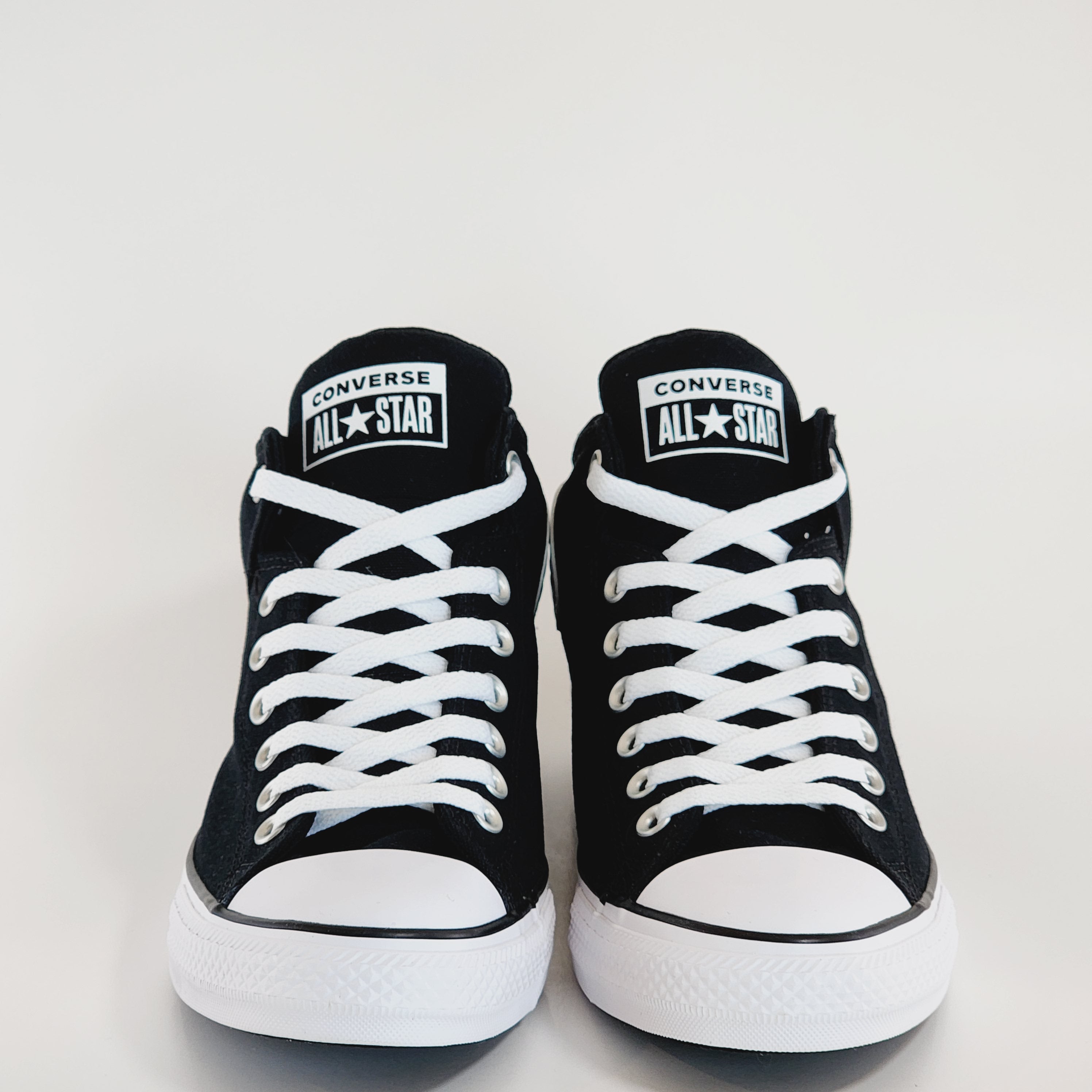 Converse CTAS Street Mid Crafted Black/Black/White Unisex Sneakers 151041F NWT