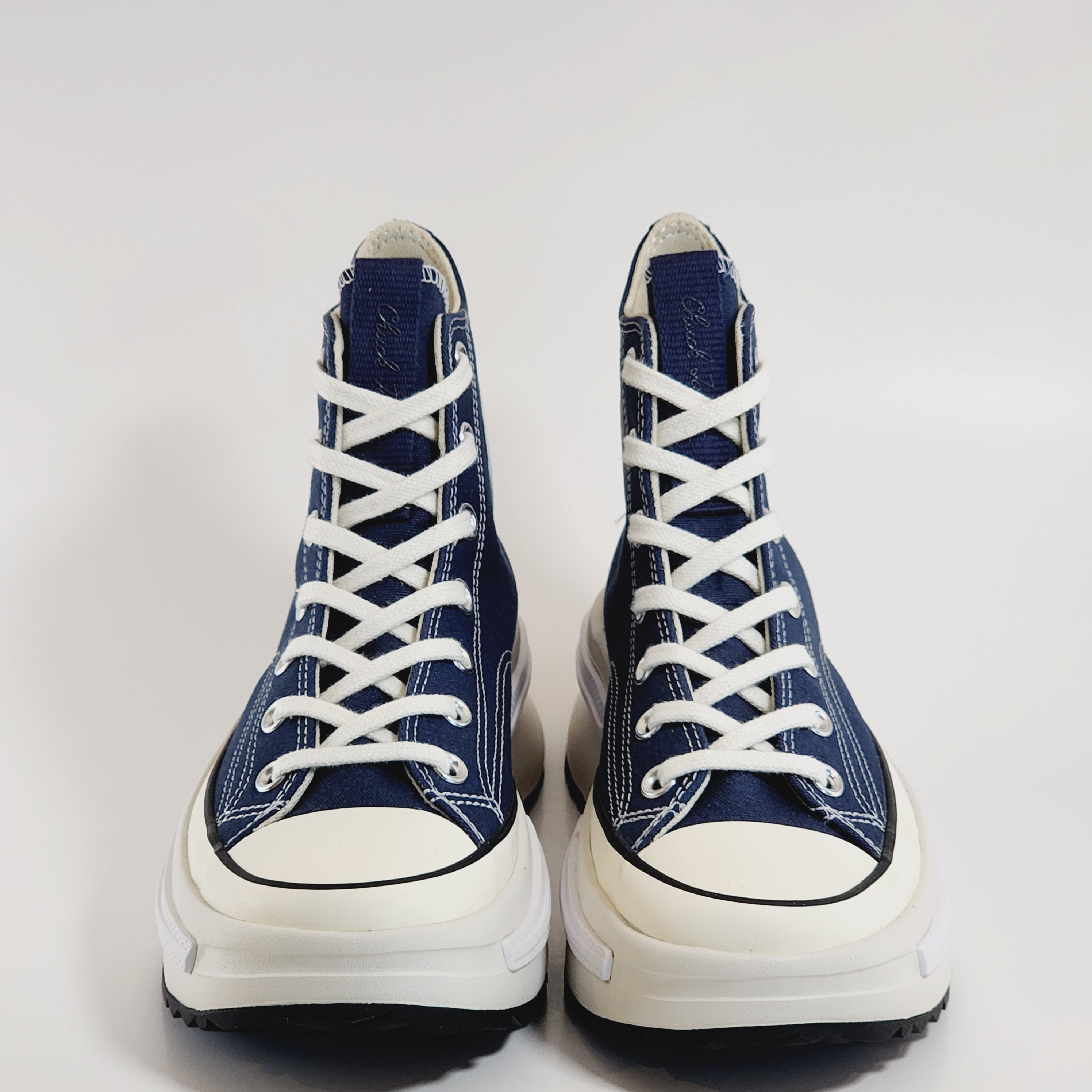 Converse Run Star Legacy CX Hi Navy Women's Platform Sneakers A04367C NWT