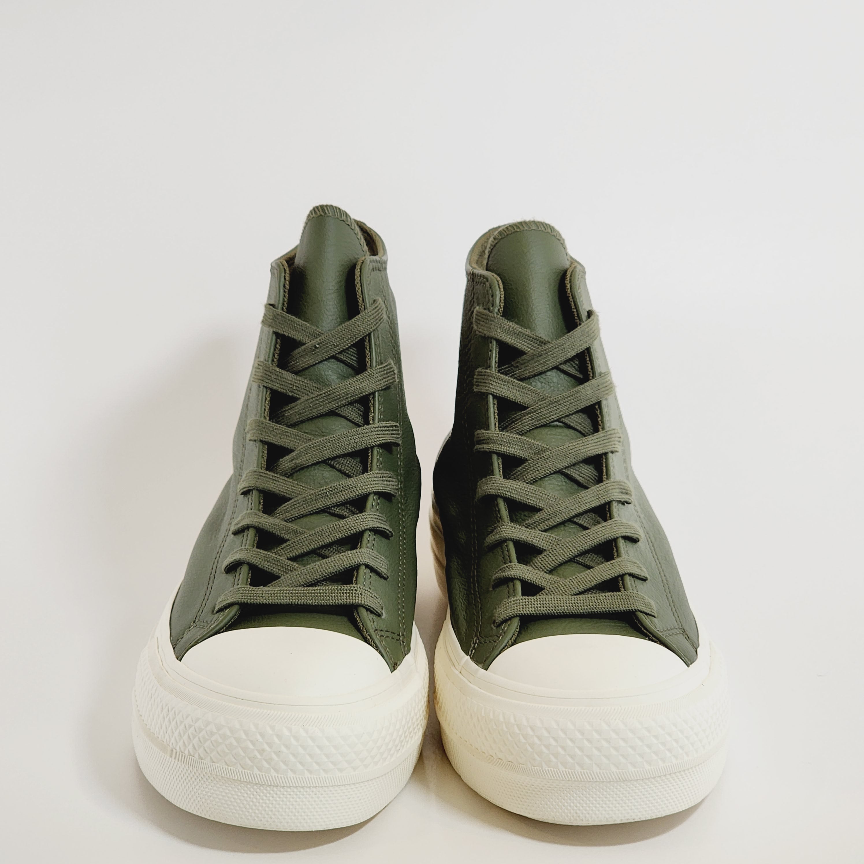 Converse CTAS Hi Lift Utility Green Leather Women's Platform Sneaker A07131C NWT