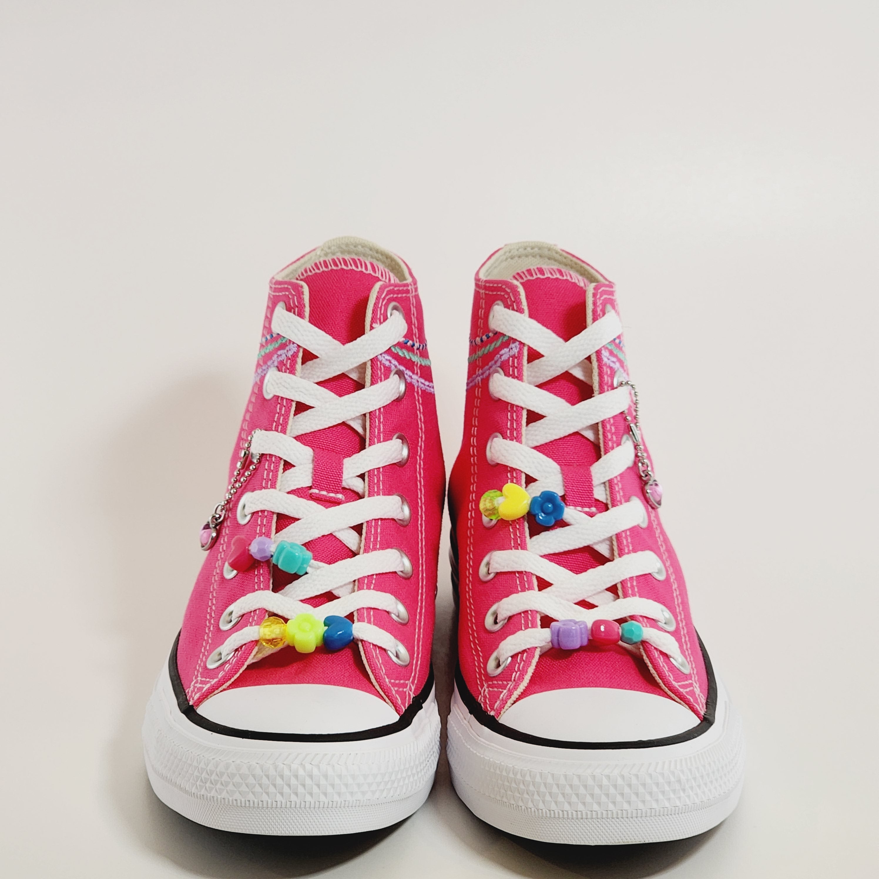 Converse CTAS Hi Embroidered Bracelet Astral Pink Women's Sneakers A06842F NWT