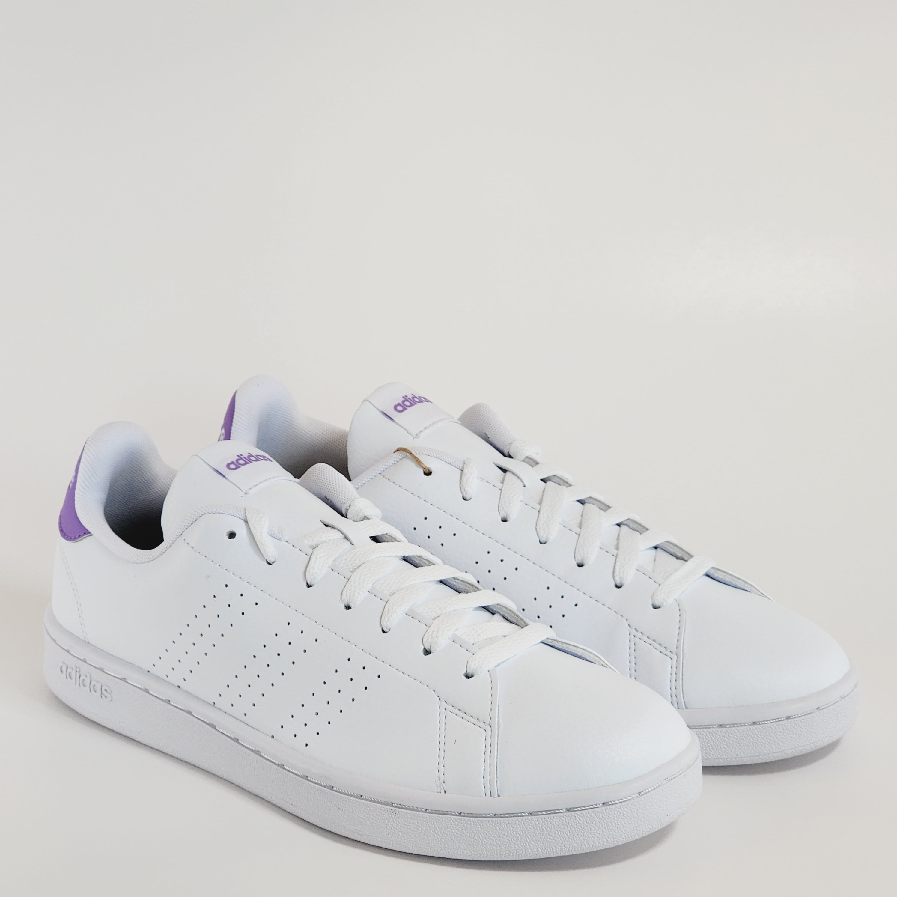 Adidas Advantage Cloud White/Violet Fusion Women's Sneakers HR0320 NWT