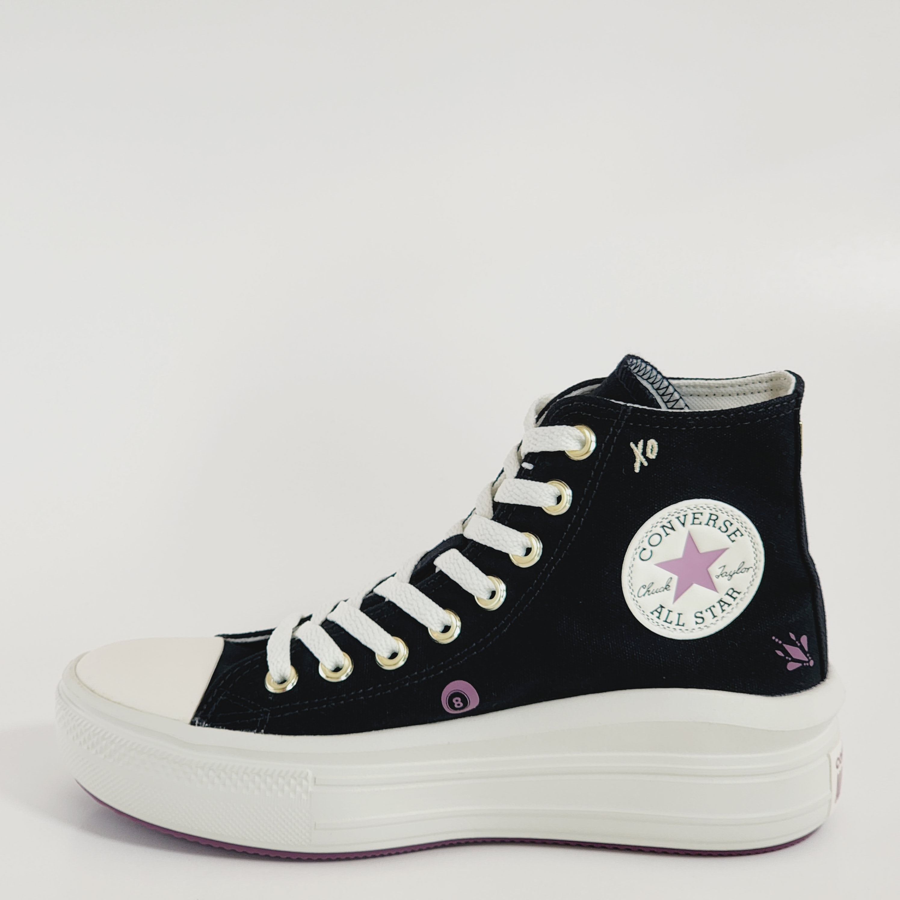 Converse CTAS Move Hi Tiny Tattoos Canvas Women's Platform Sneakers A07136C NWT