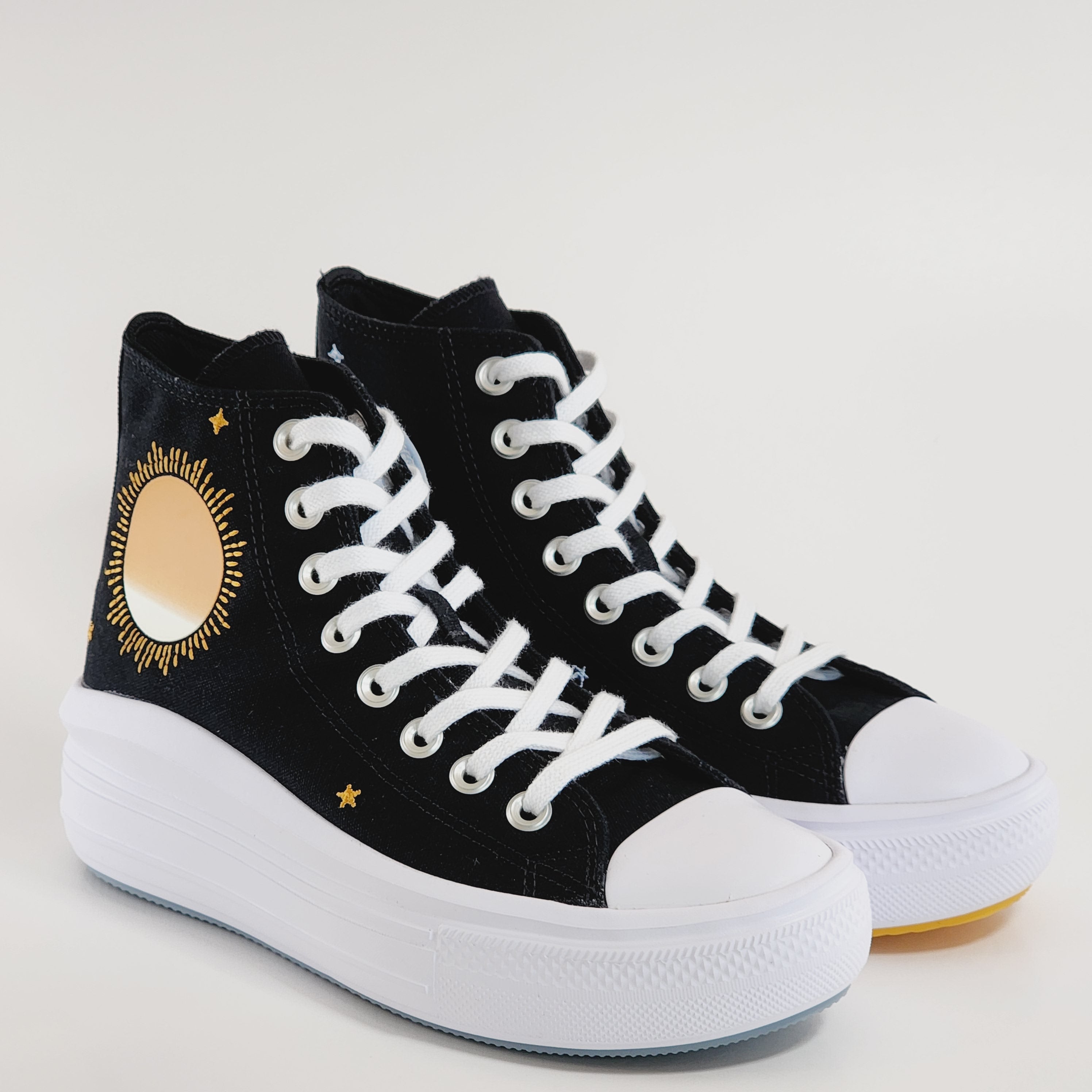 Converse CTAS Move Hi Celestial Canvas Women's Platform Sneakers A02896C NWT