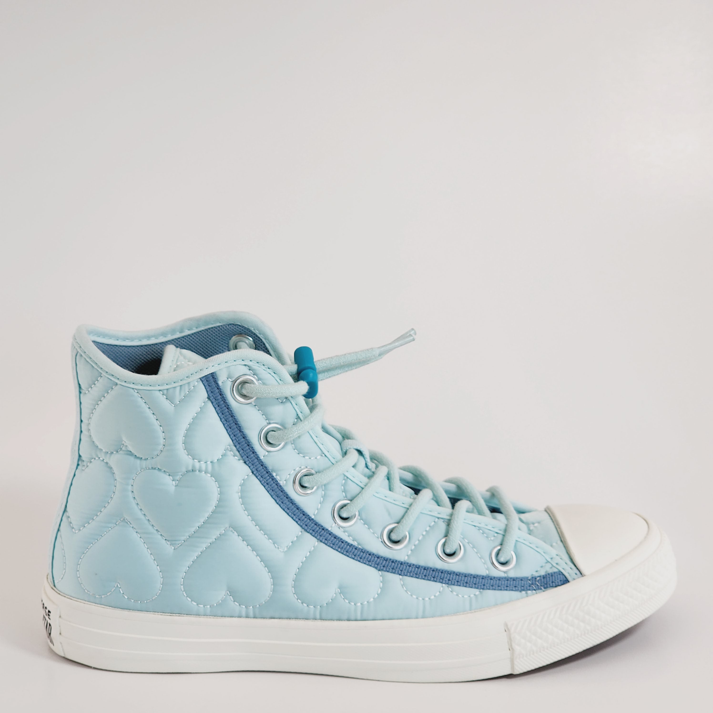 Converse CTAS Hi Quilted 'Chance Of Rain Blue' Women's Sneakers A08722C NWT