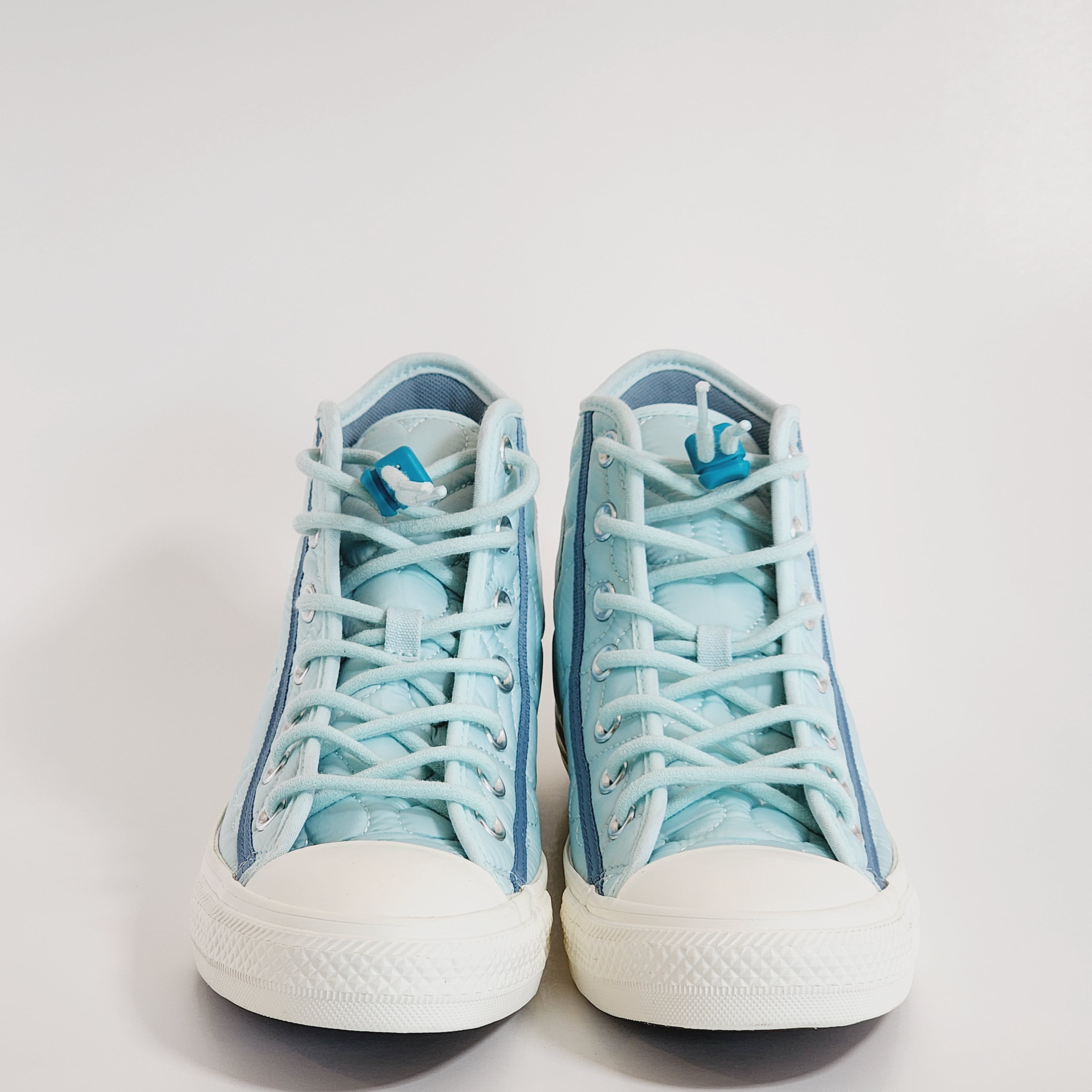 Converse CTAS Hi Quilted 'Chance Of Rain Blue' Women's Sneakers A08722C NWT