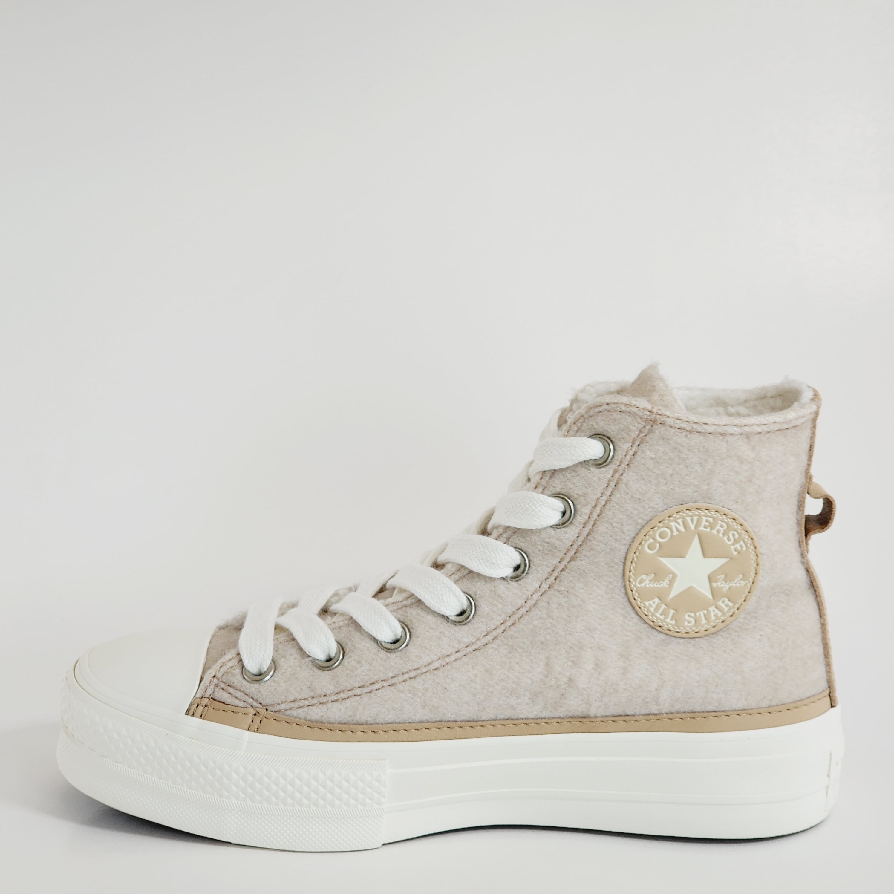 Converse CTAS Hi Lift Faux Mohair Women's Platform Sneakers A07944C NWT