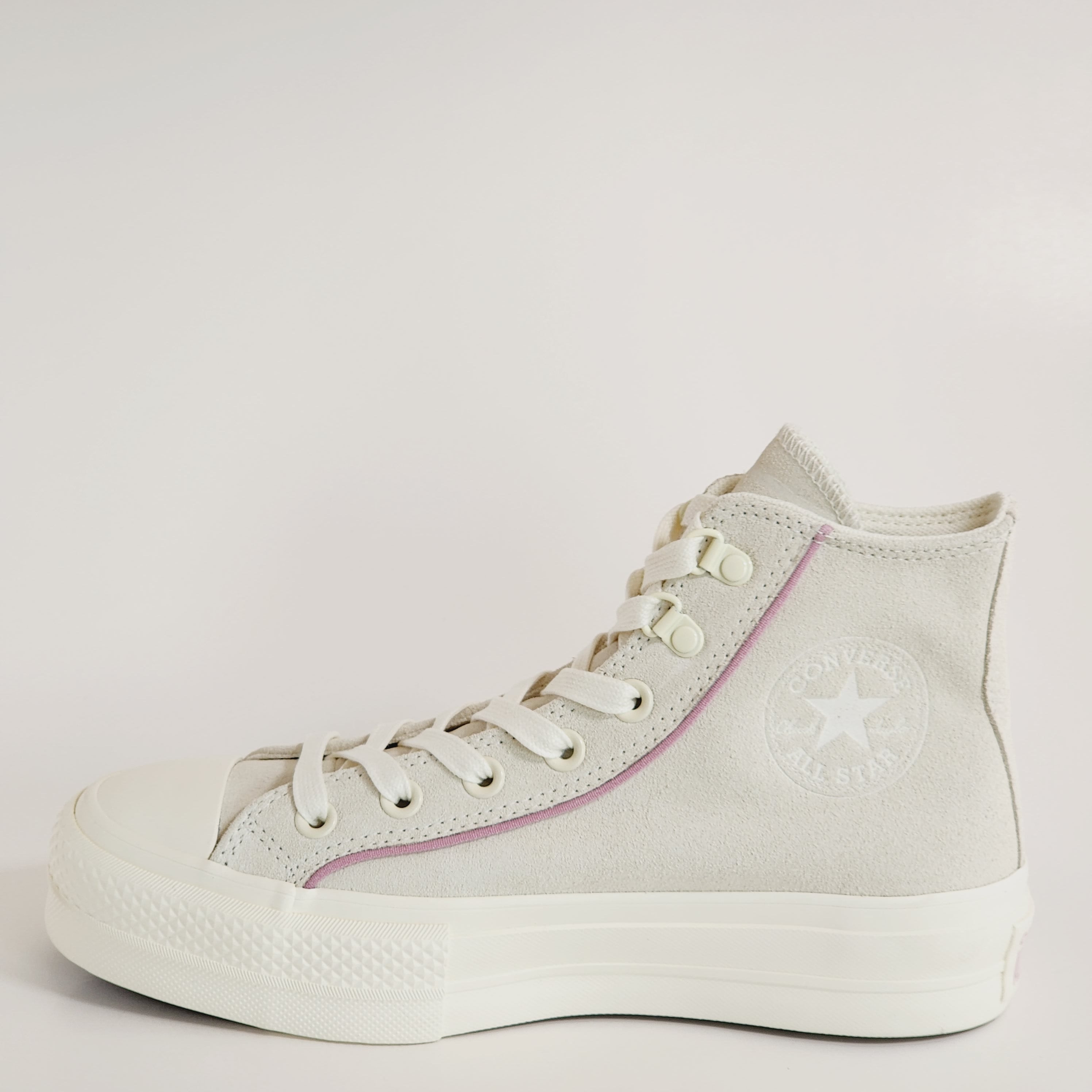 Converse CTAS Hi Lift Suede Egret Women's Platform Sneakers A05962C NWT