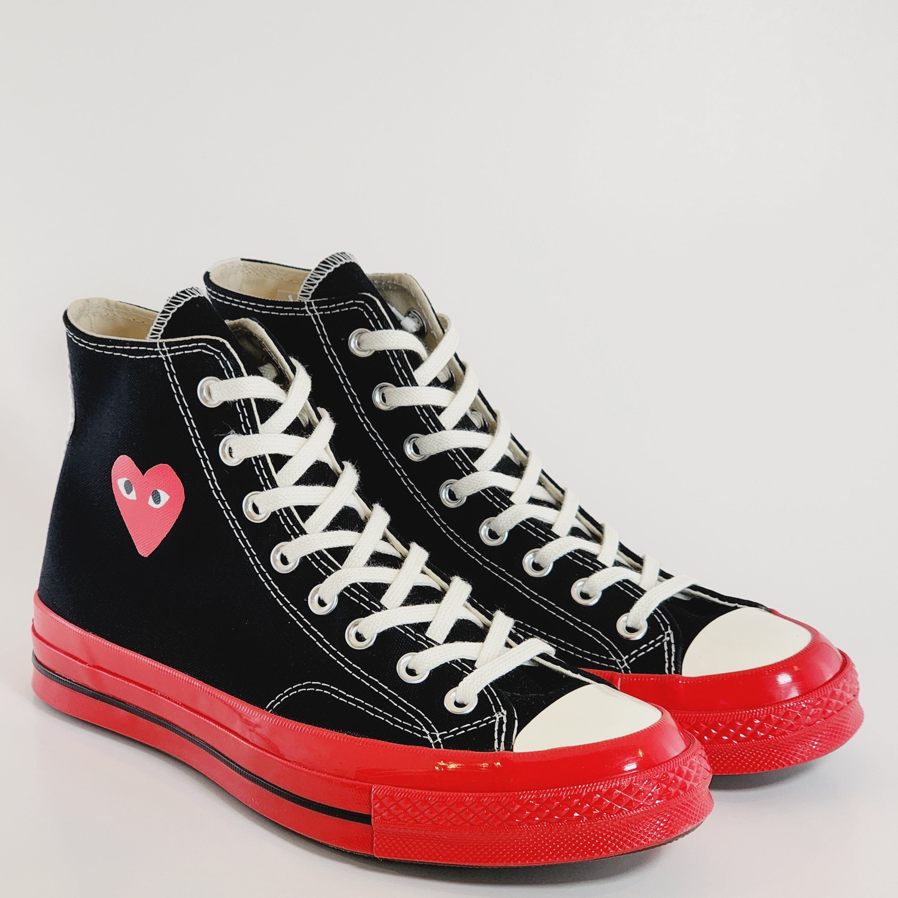 Converse x Comme des Garçons PLAY Chuck 70 Hi Black/Red/Egret Sneakers A01793C