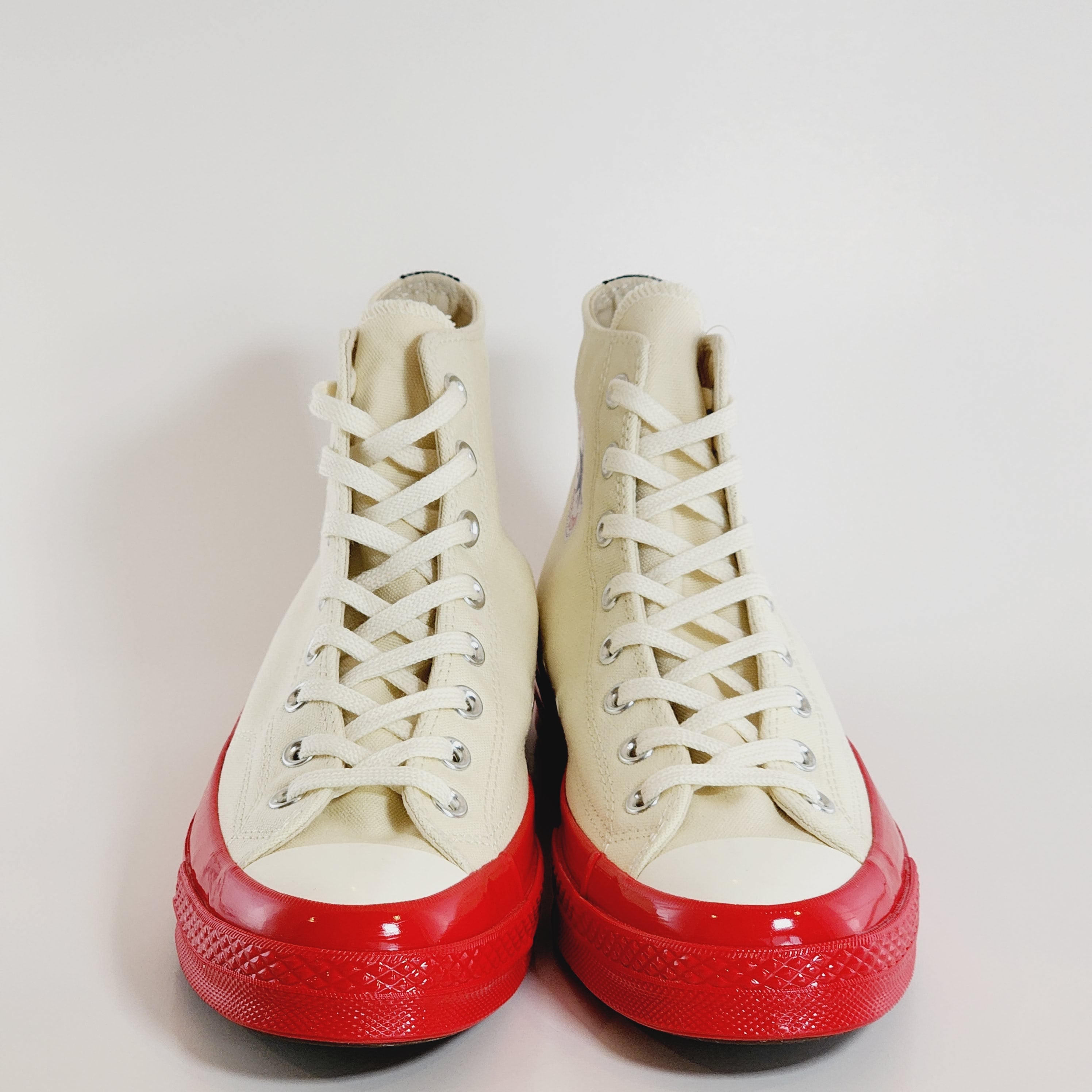 Converse x Comme des Garçons PLAY Chuck 70 Hi Pristine/Red/Egret Sneaker A01794C