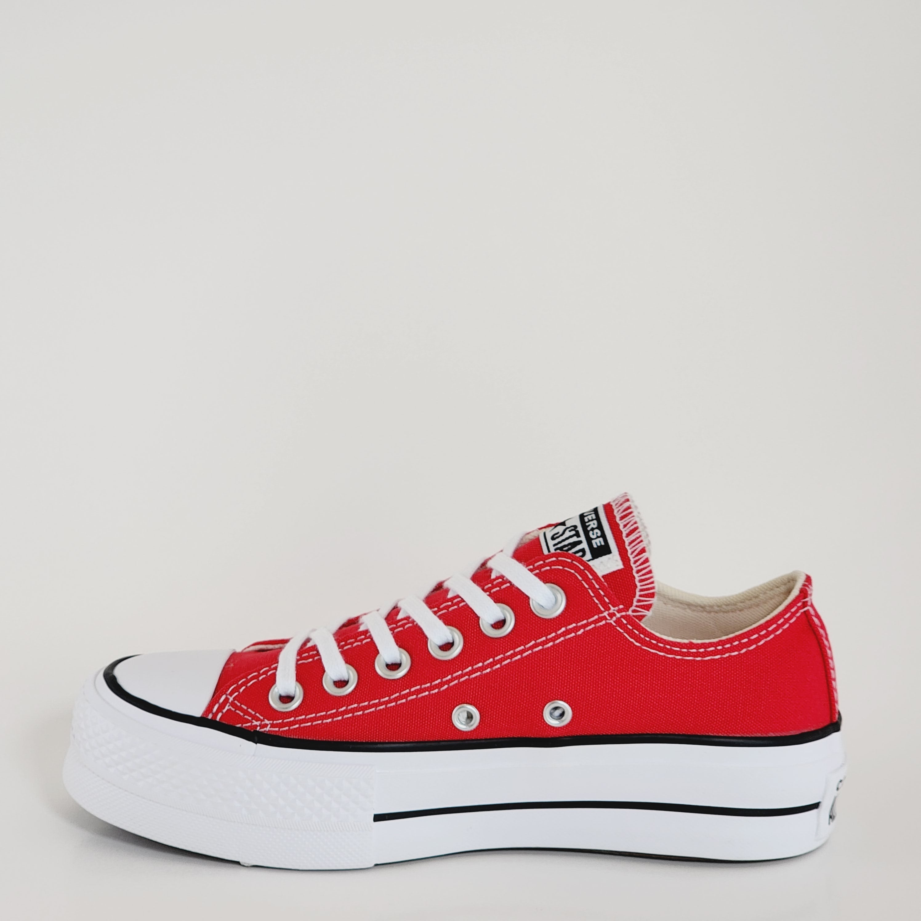 Converse CTAS Lift Ox Red/Black/Egret Canvas Platform Sneakers A06839C NWT