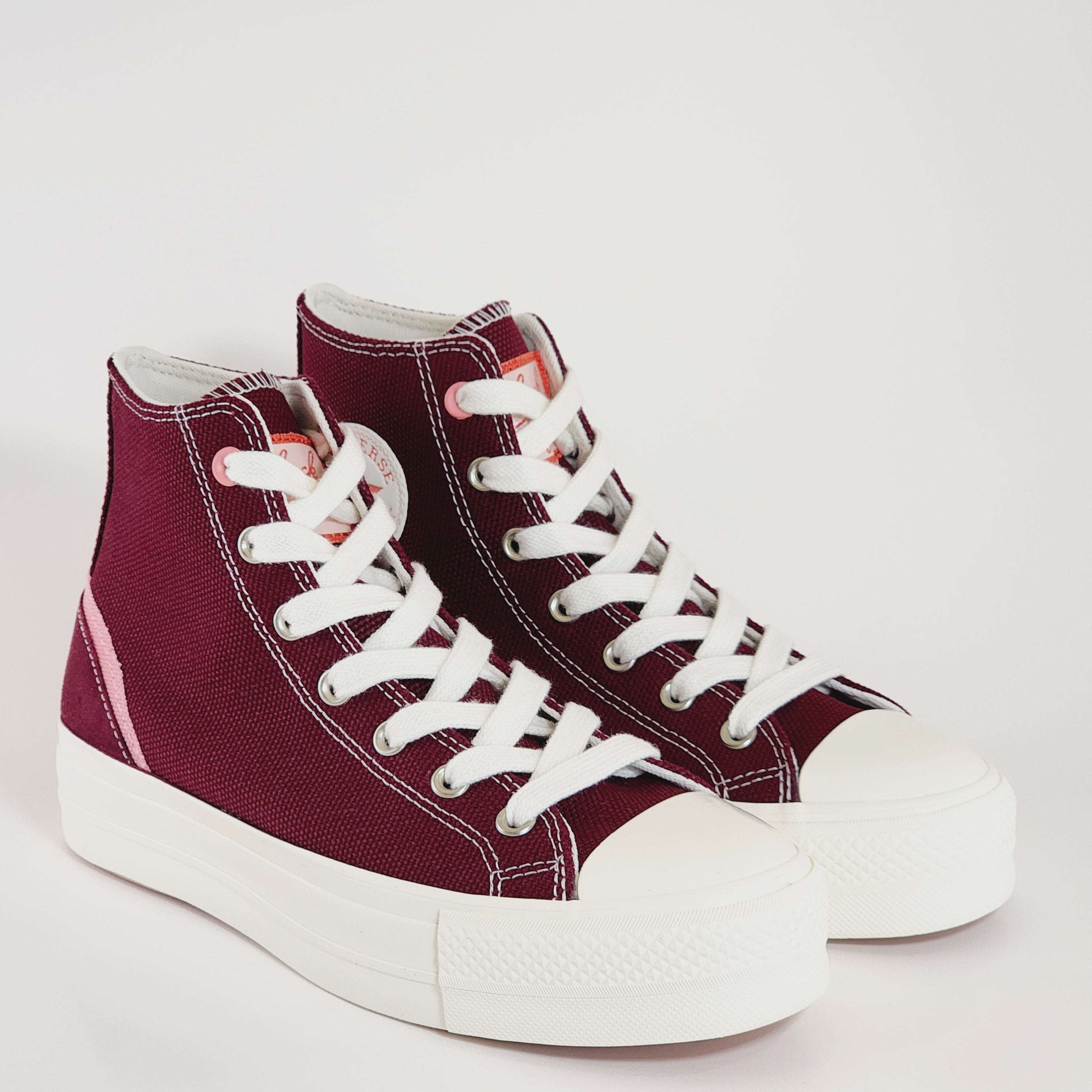 Converse CTAS Lift Hi Deep Bordeaux/Egret Women's Platform Sneakers A07114C NWT