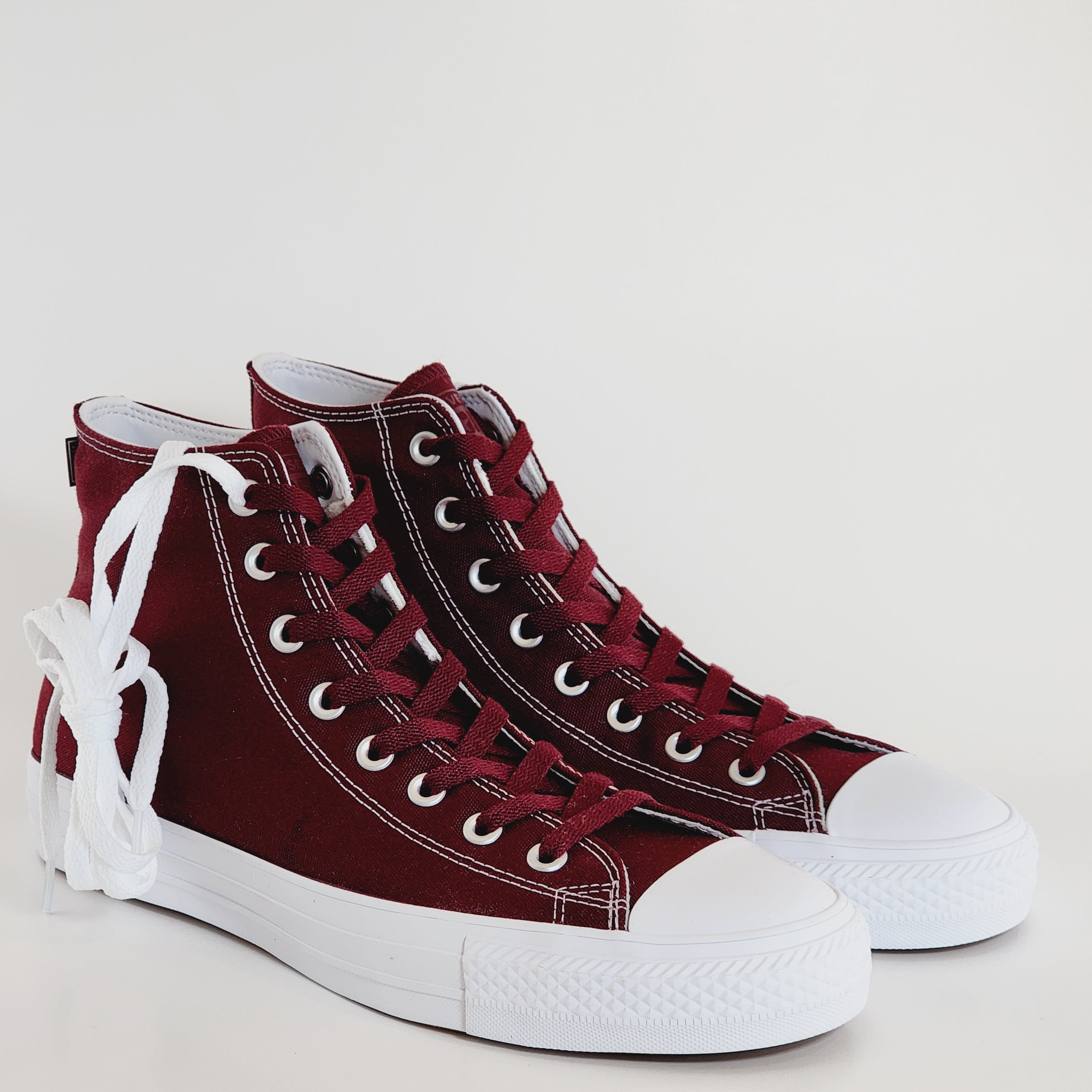 Converse CONS CTAS Pro Hi Deep Bordeaux/White Unisex Sneakers 171322C NWT