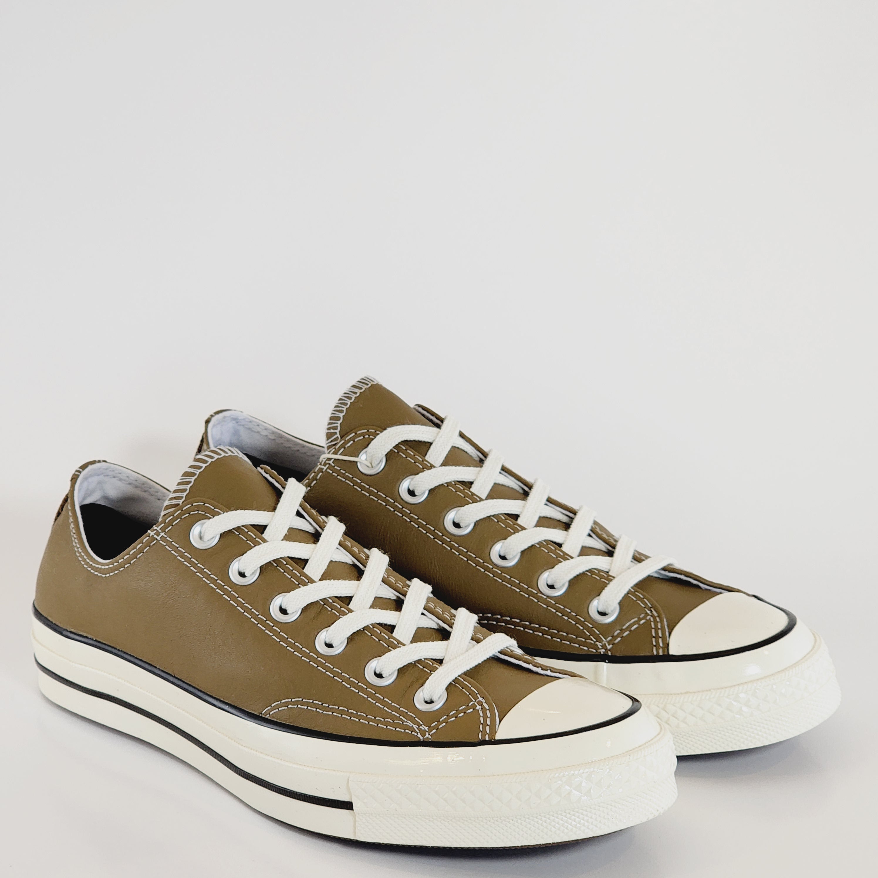 Converse Chuck 70 Ox Sand Dune/Egret/Black Leather Unisex Sneakers A09985C NWT
