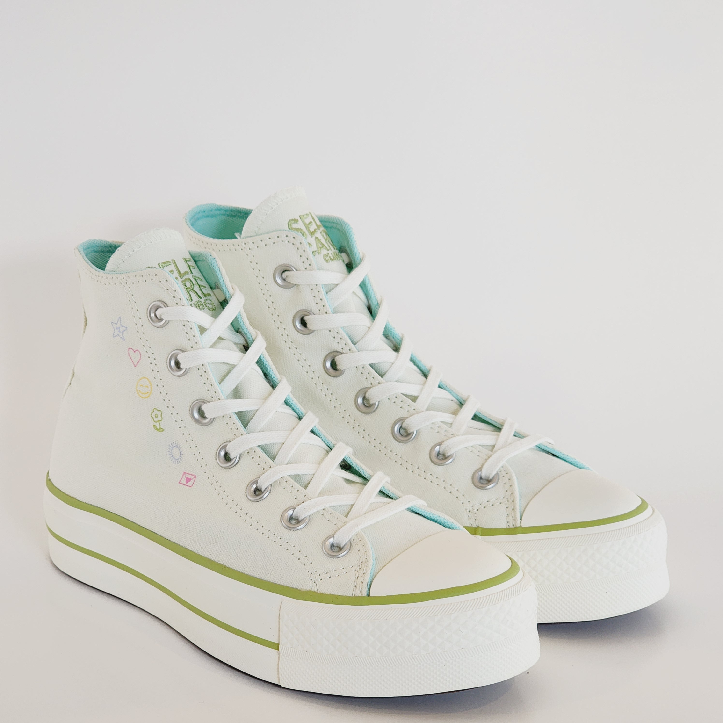 Converse CTAS Lift Hi 'Self-Care Club' Women's Platform Sneakers A08218F NWT