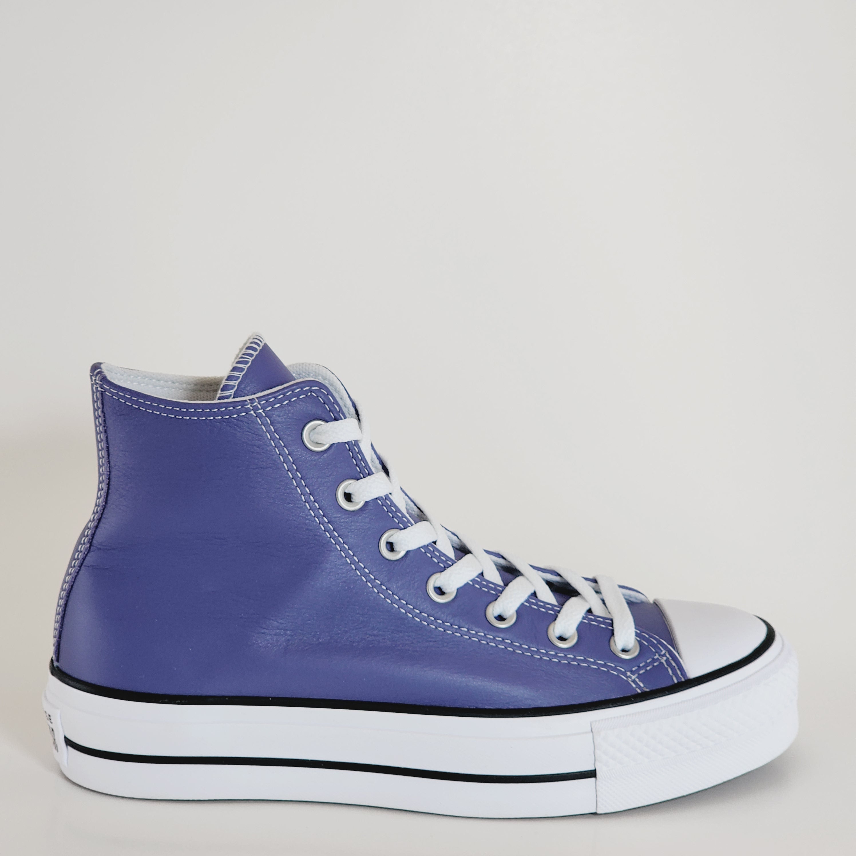 Converse CTAS Lift Hi Slate Lilac Leather Women's Platform Sneakers A09954C NWT