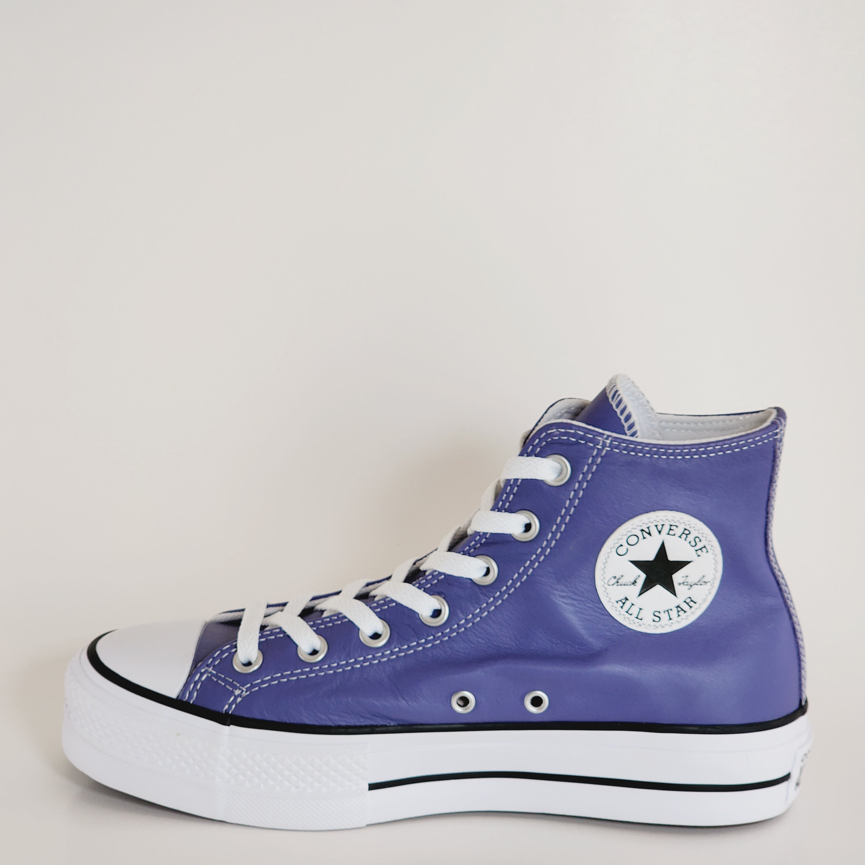 Converse CTAS Lift Hi Slate Lilac Leather Women's Platform Sneakers A09954C NWT