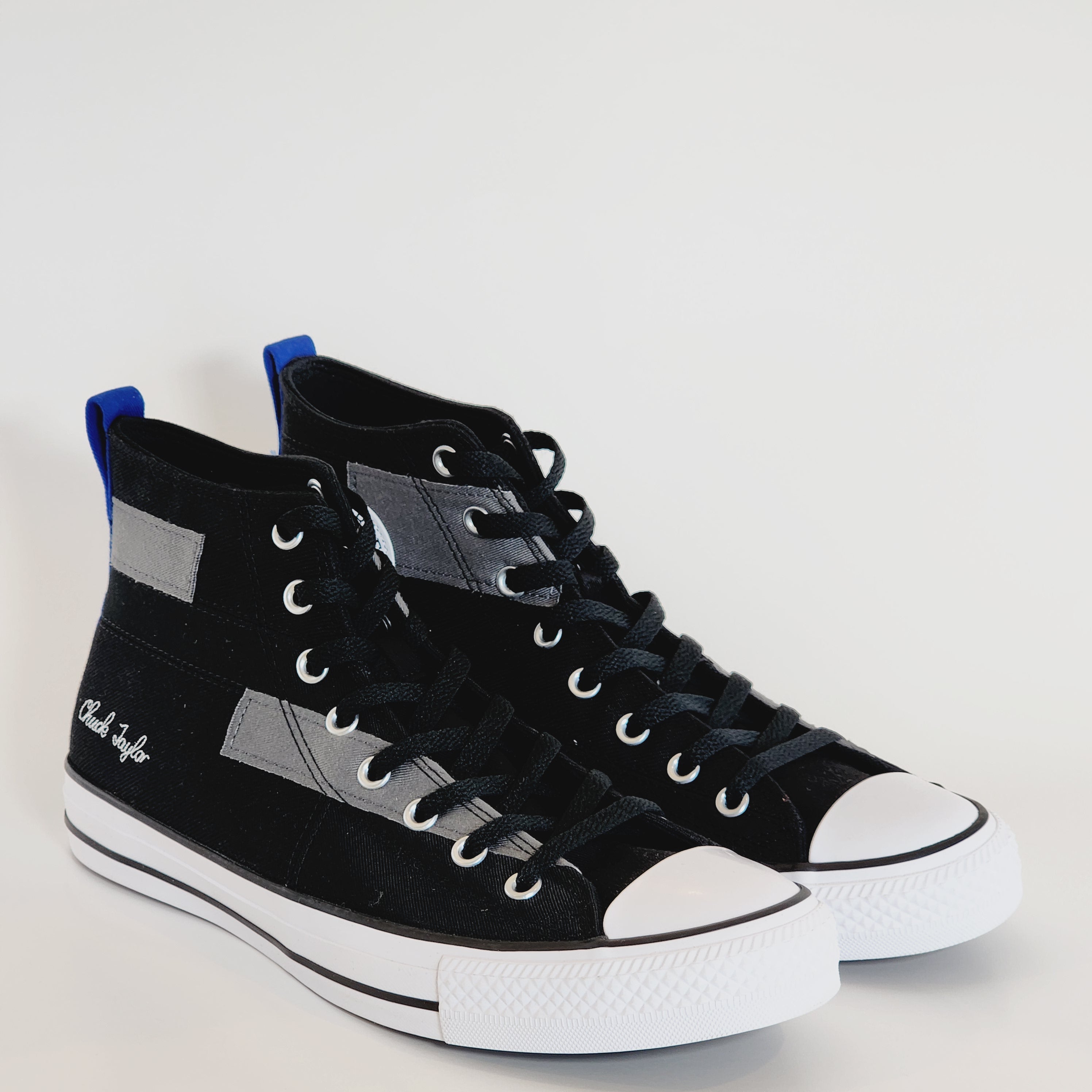 Converse CTAS Hi Black/Blue/White Canvas Unisex Sneakers A02557C NWT