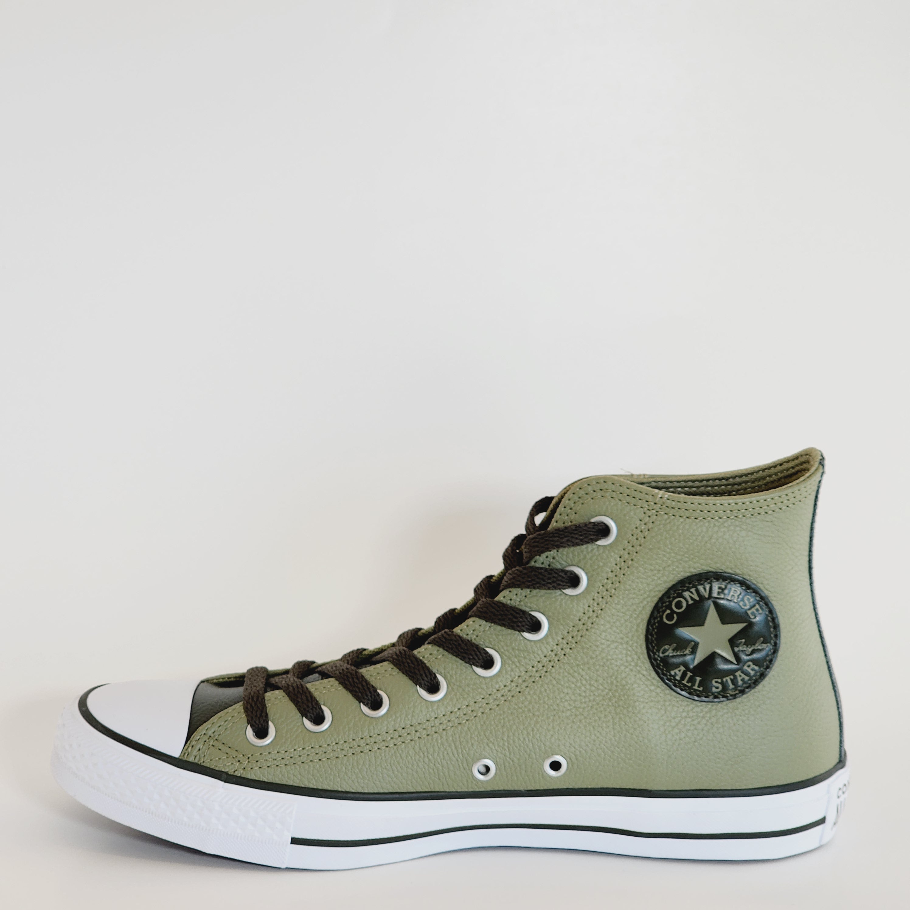 Converse CTAS Hi Mossy Sloth/Cave Green Leather Unisex Sneakers A06571C NWT