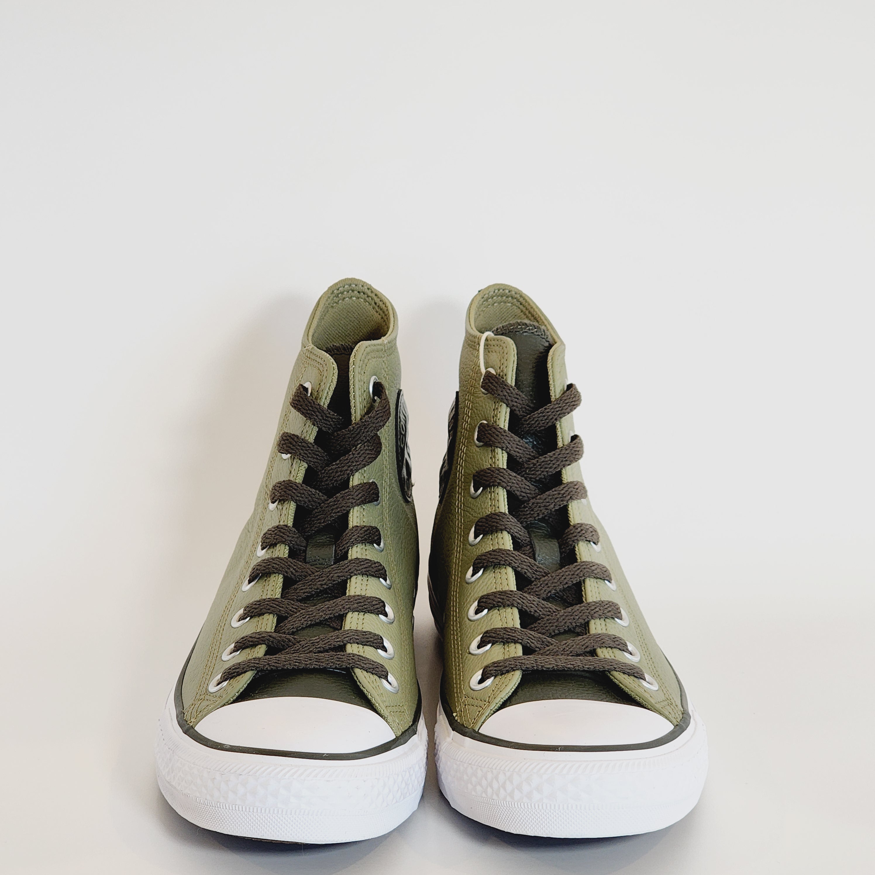 Converse CTAS Hi Mossy Sloth/Cave Green Leather Unisex Sneakers A06571C NWT