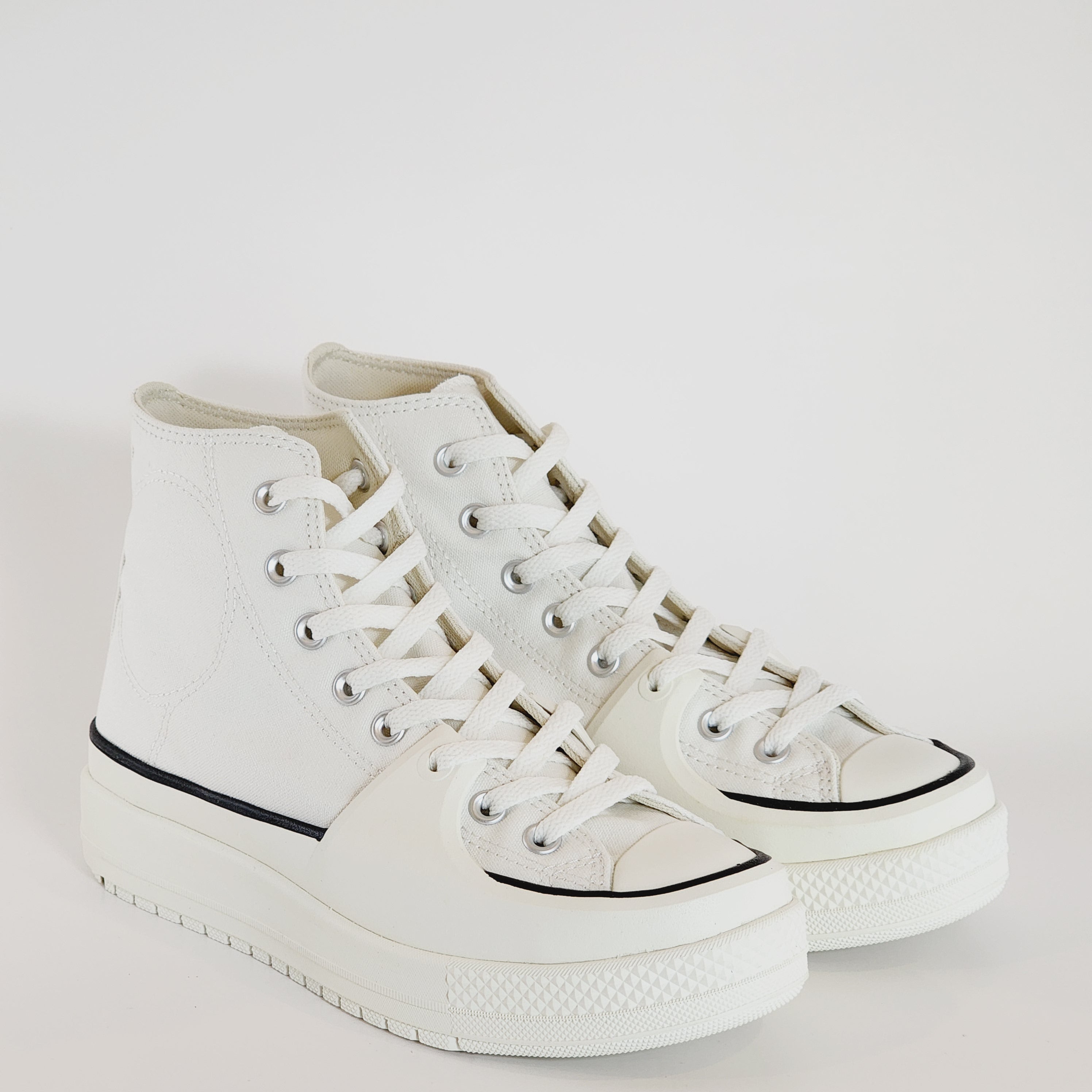 Converse CTAS Construct Vintage White/Black/Egret Sneakers A02832C NWT
