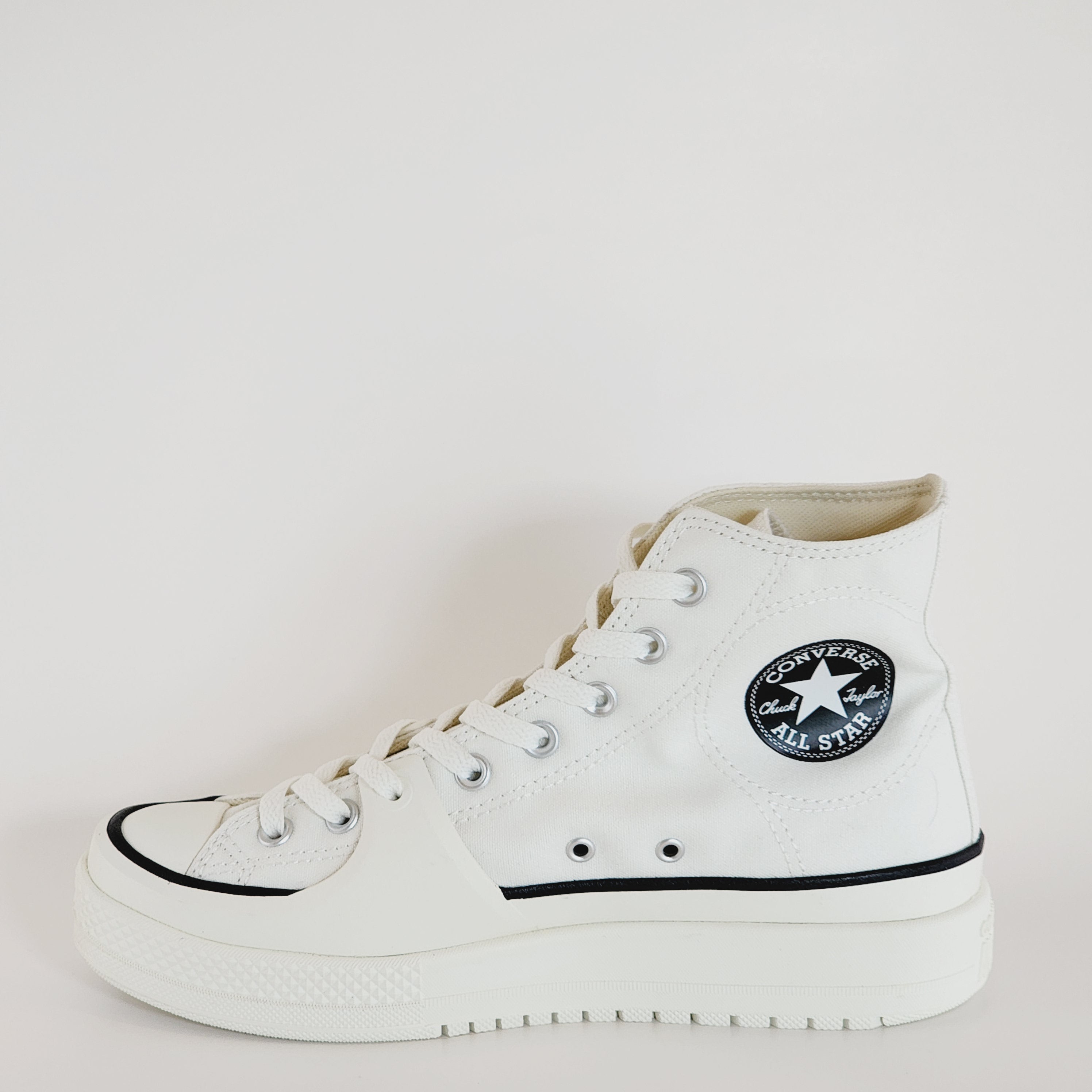 Converse CTAS Construct Vintage White/Black/Egret Sneakers A02832C NWT