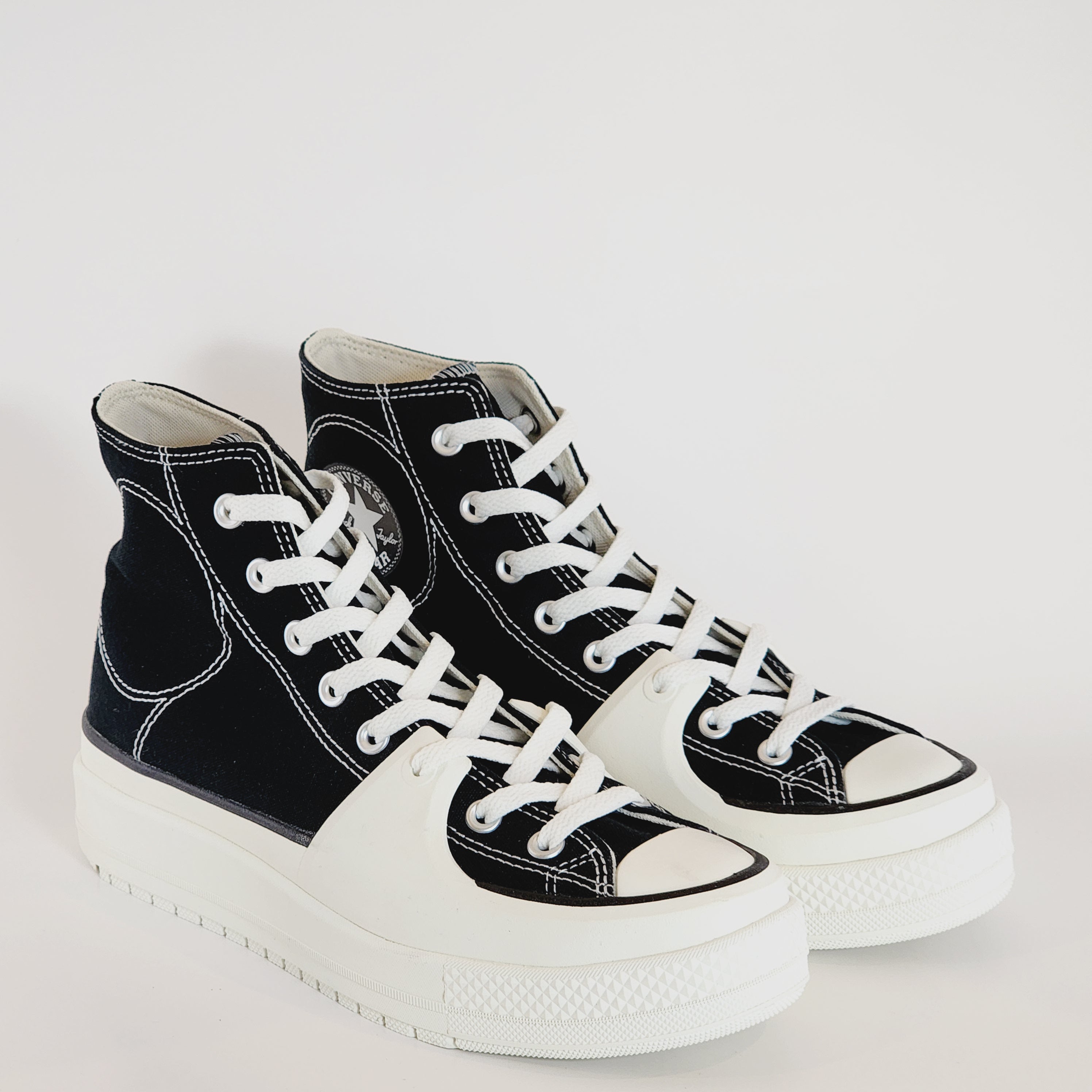 Converse CTAS Construct Black/Vintage White/Egret Sneakers A05094C NWT