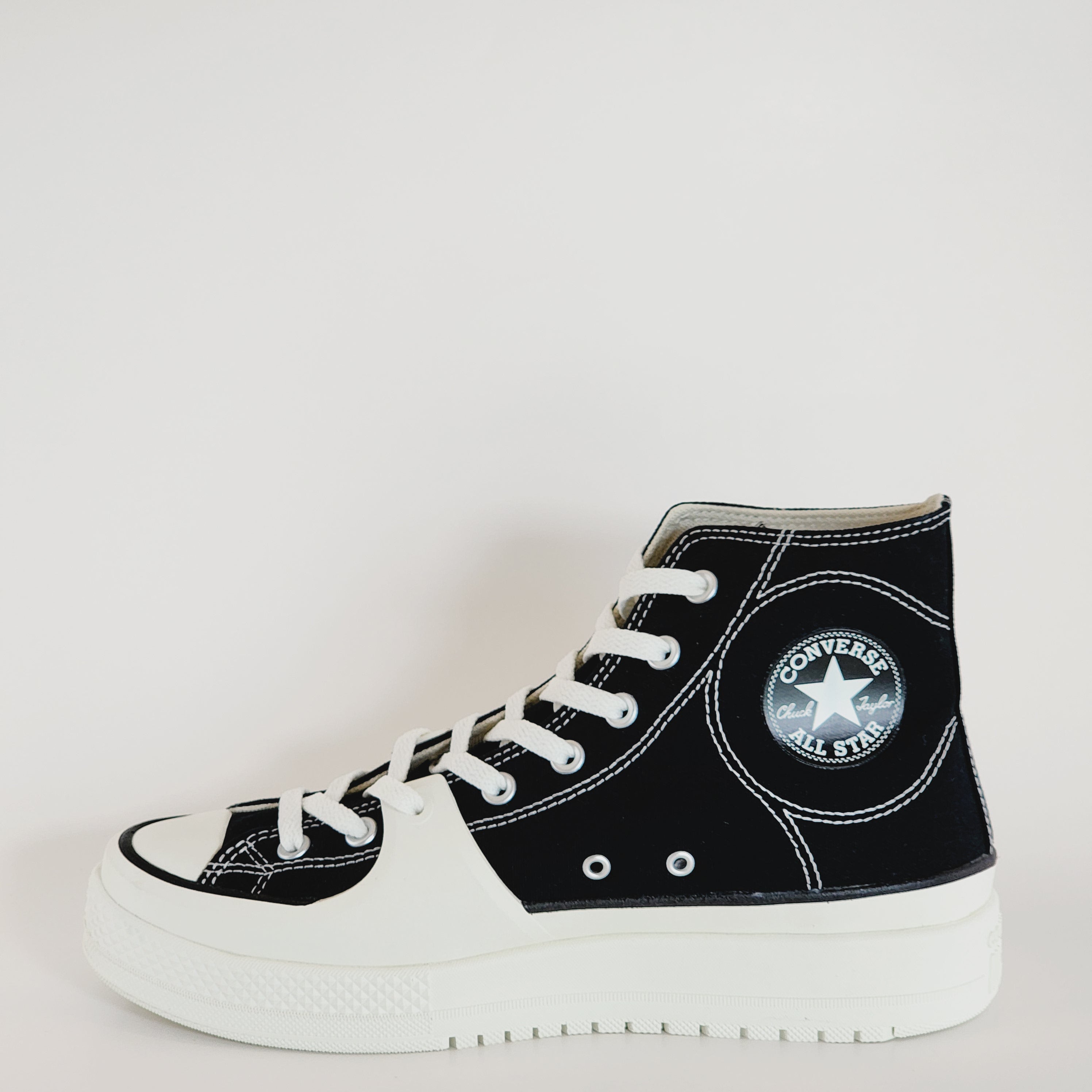 Converse CTAS Construct Black/Vintage White/Egret Sneakers A05094C NWT