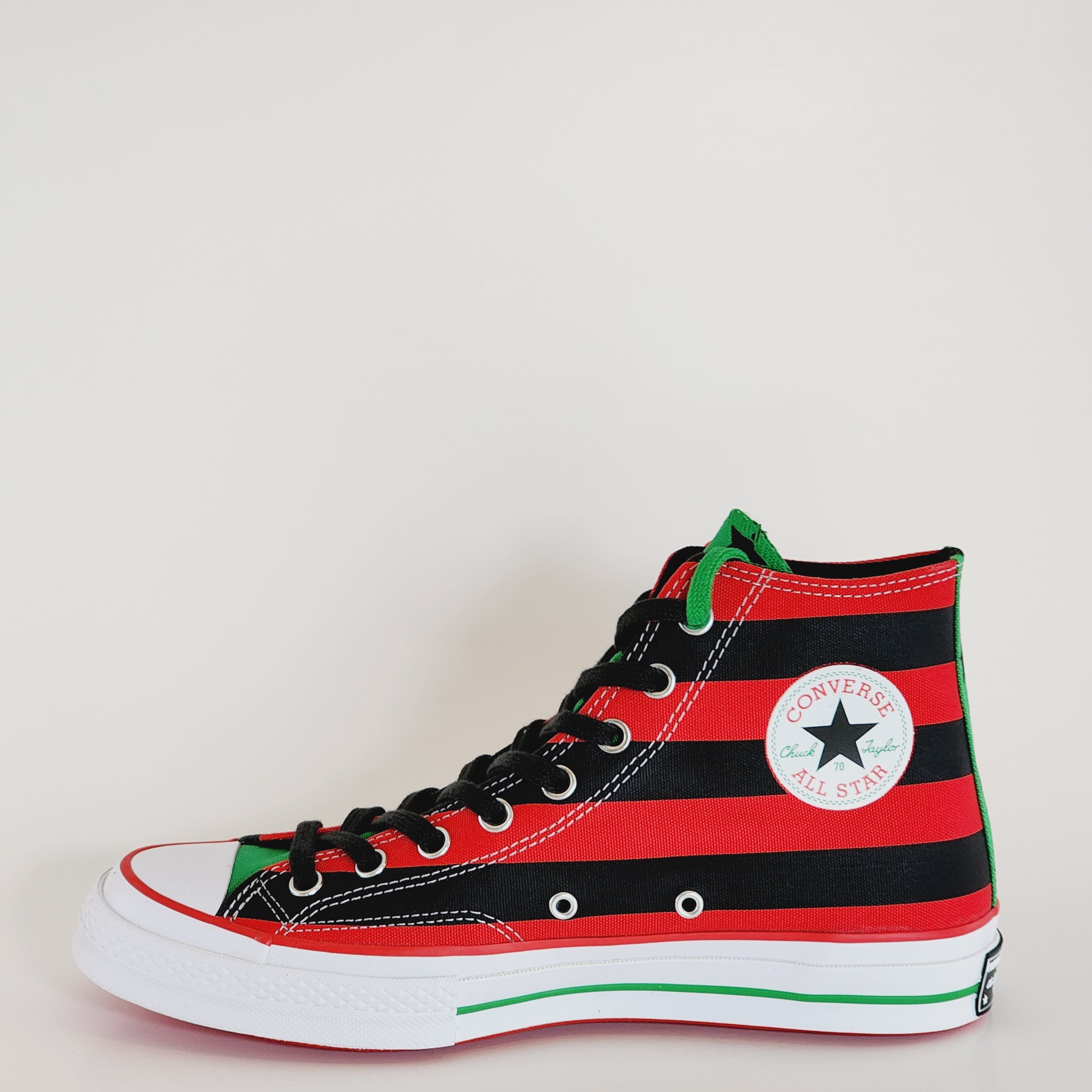 Converse X Denim Tears Chuck 70 Hi Pan-African Flag Sneakers 169890C NWT