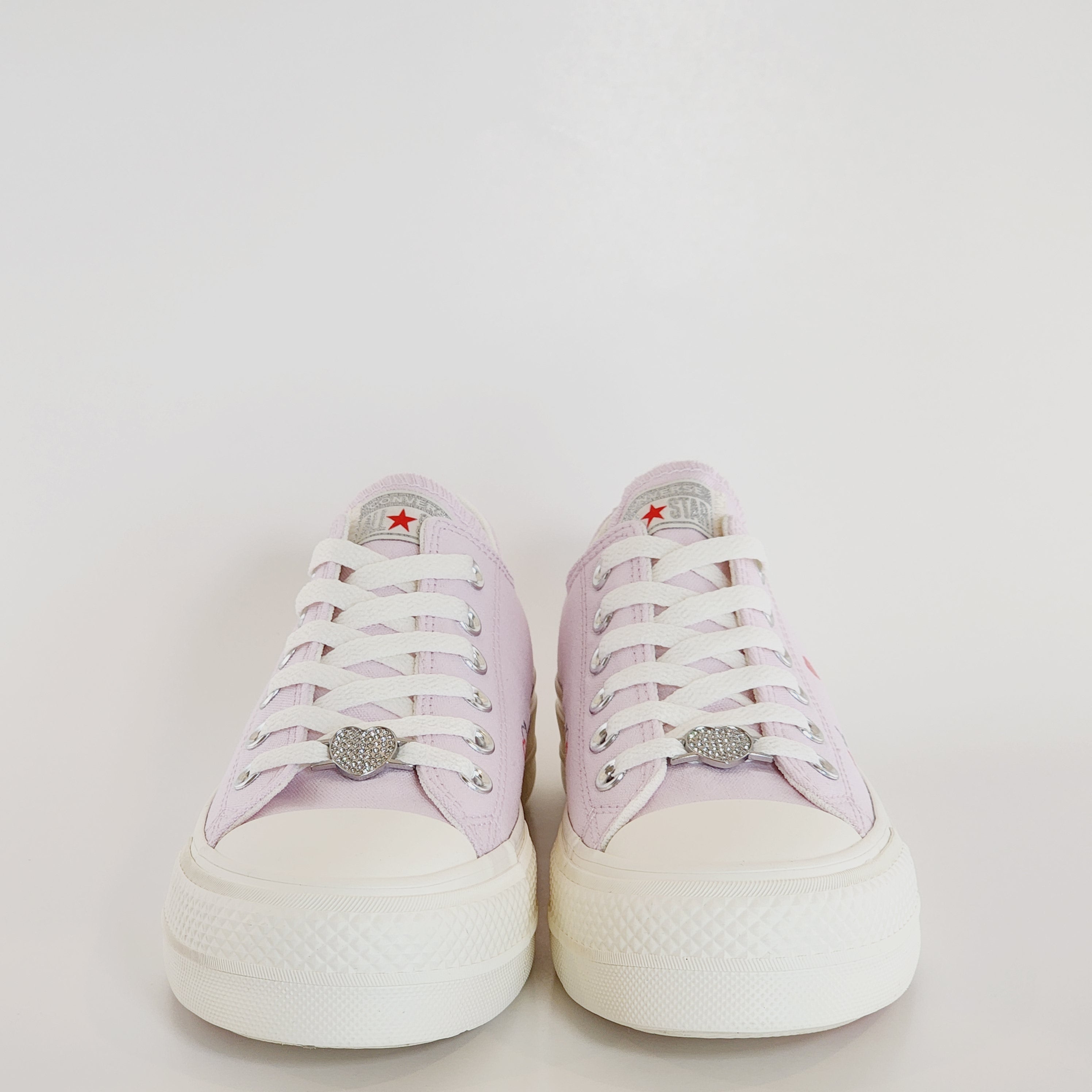 Converse CTAS Lift Ox Y2K Heart Lilac Daze Canvas Platform Sneakers A09115C NWT