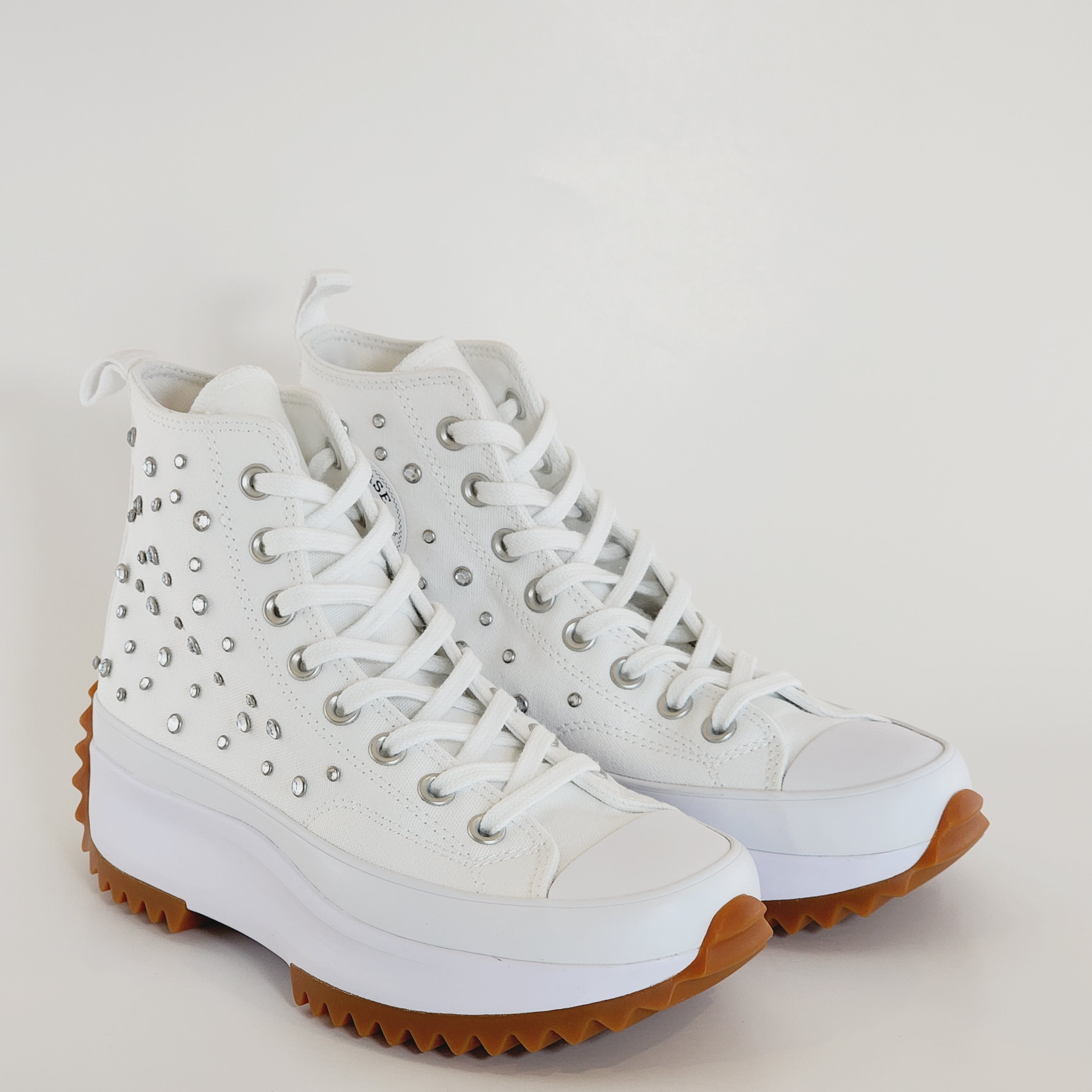 Converse Run Star Hike Hi Gems White Women's Platform Sneakers A10289C NWT