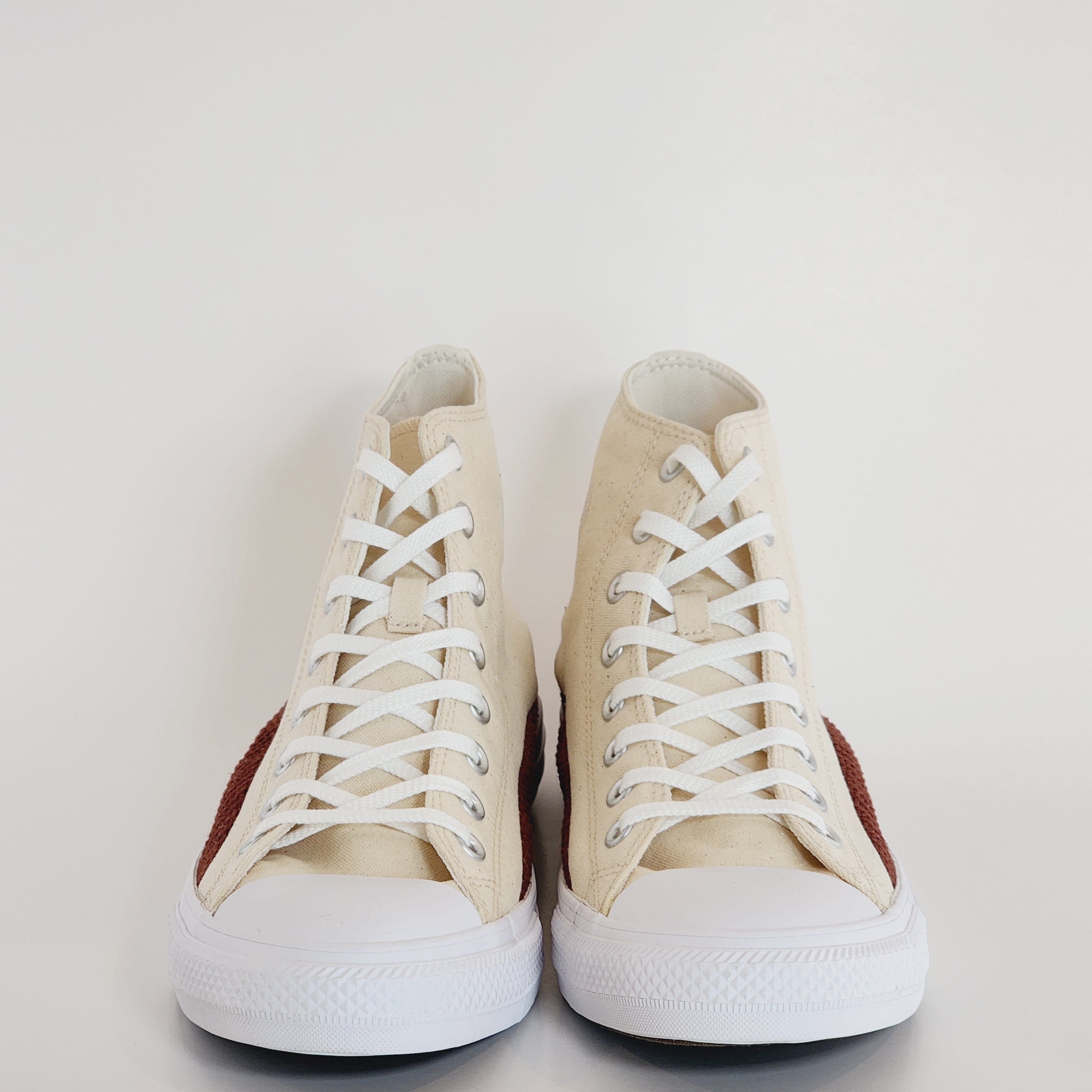 Converse CTAS Hi Craft Mix 'Natural Red Oak' Canvas Unisex Sneakers A02782F NWT