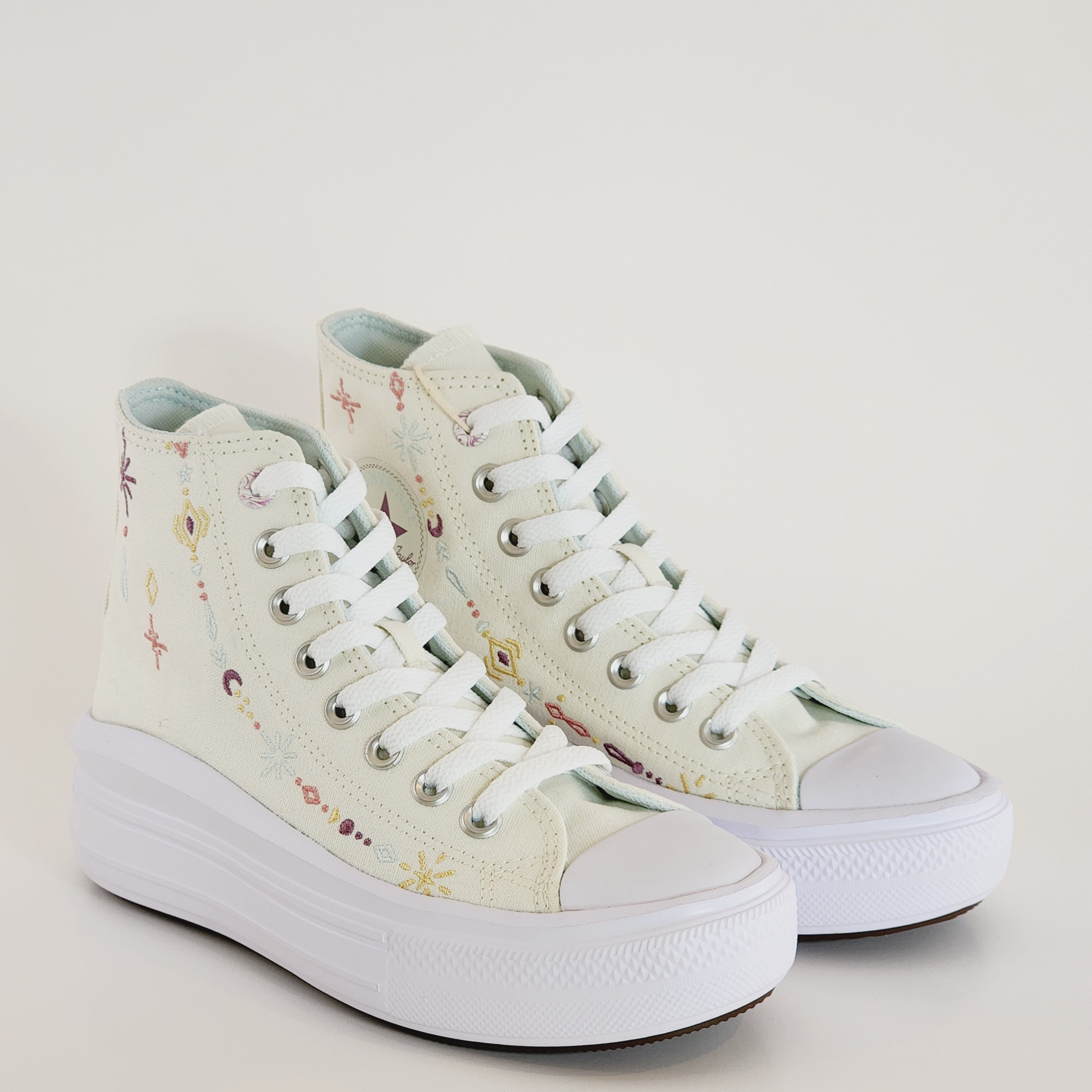 Converse CTAS Move Hi Alchemy Embroidery Women's Platform Sneakers A08835C NWT