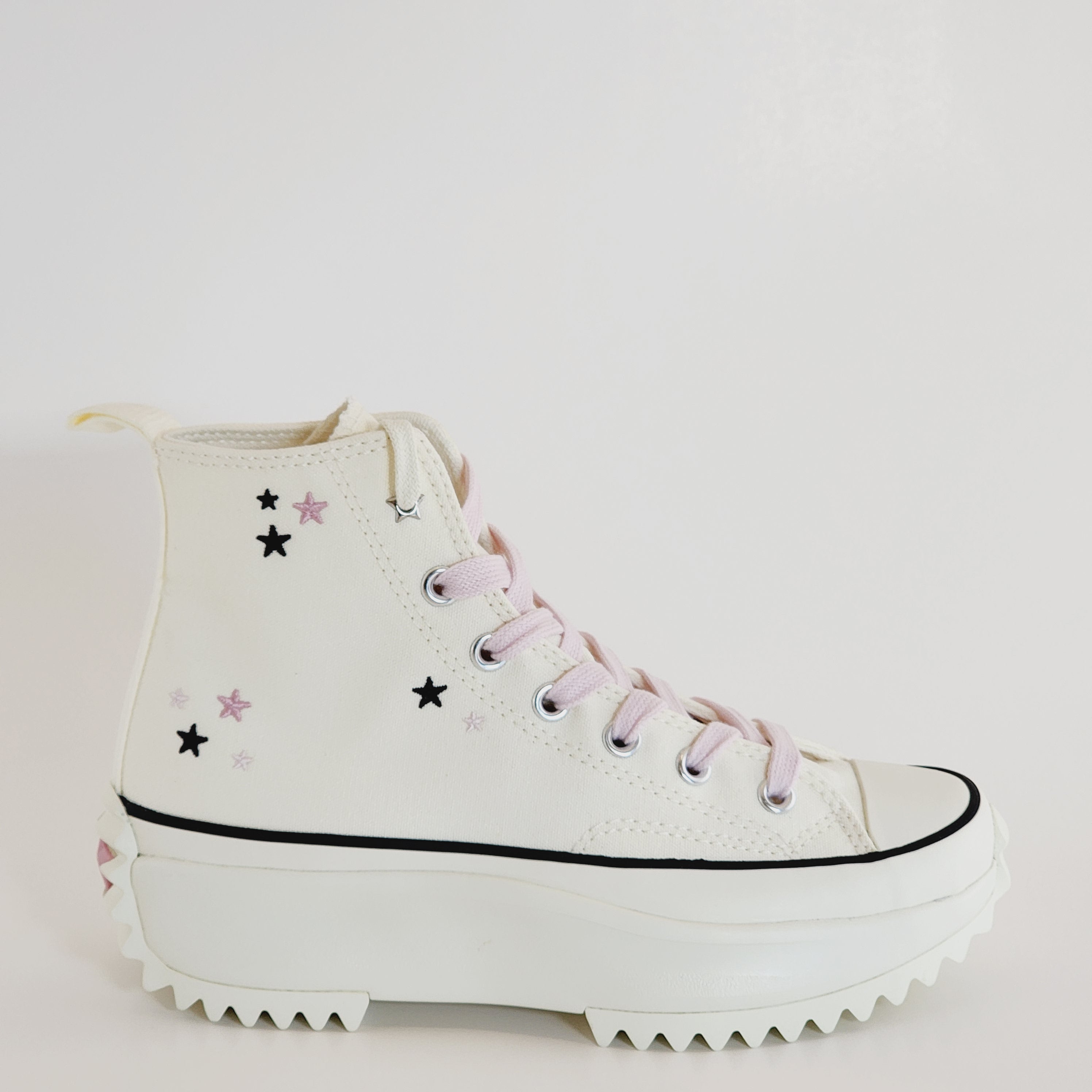 Converse Run Star Hike Hi Embroidered Stars Women's Platform Sneaker A12205C NWT