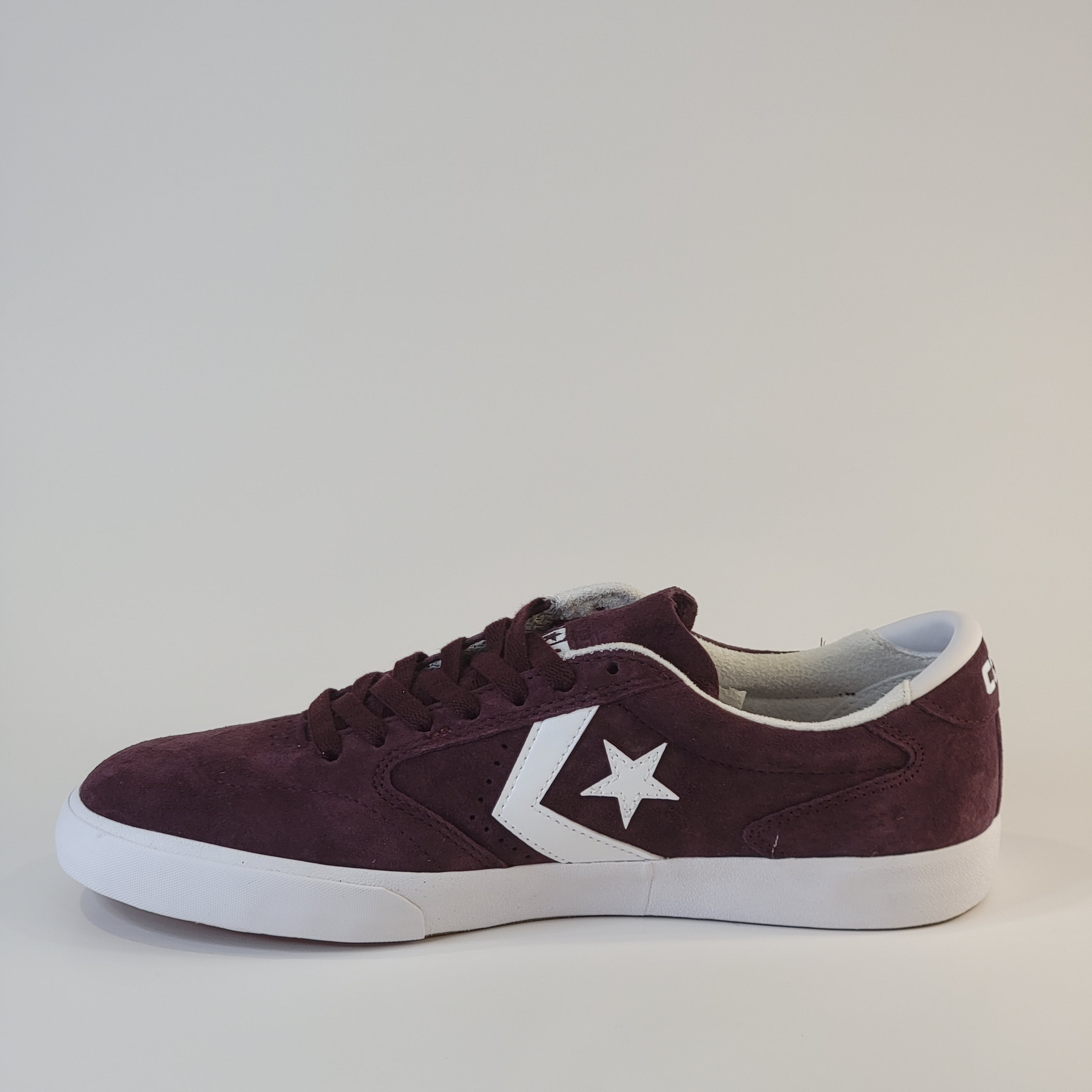 Converse CONS Pro Ox Low Top Burgundy Suede Sneakers 168651C NWT