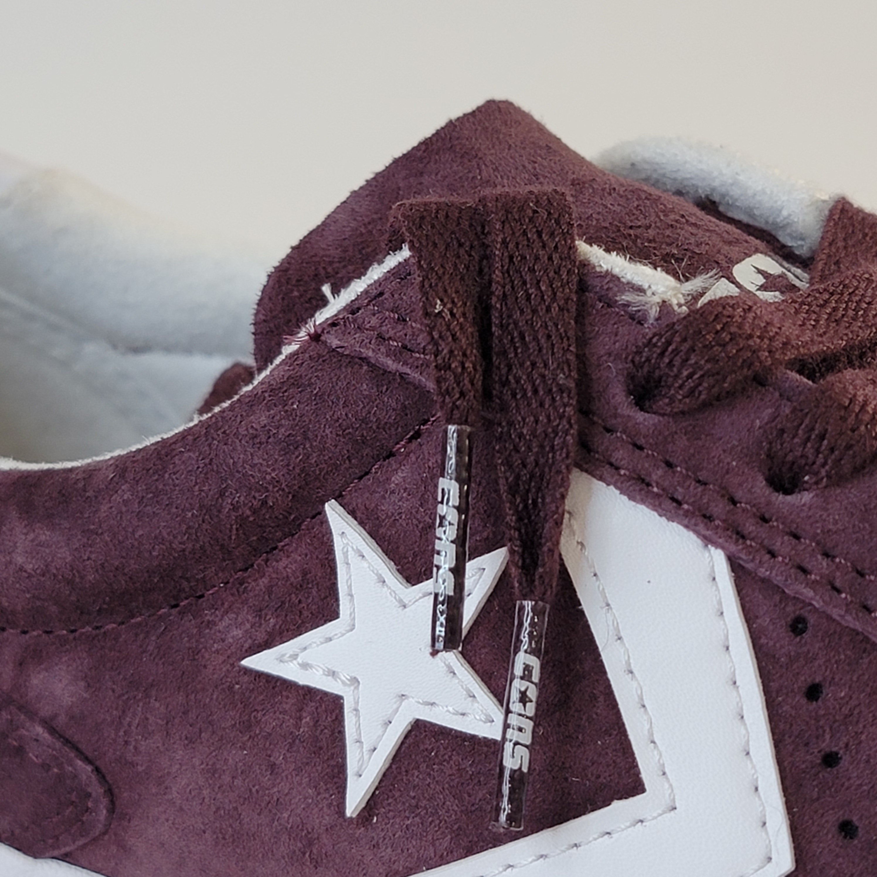 Converse CONS Pro Ox Low Top Burgundy Suede Sneakers 168651C NWT