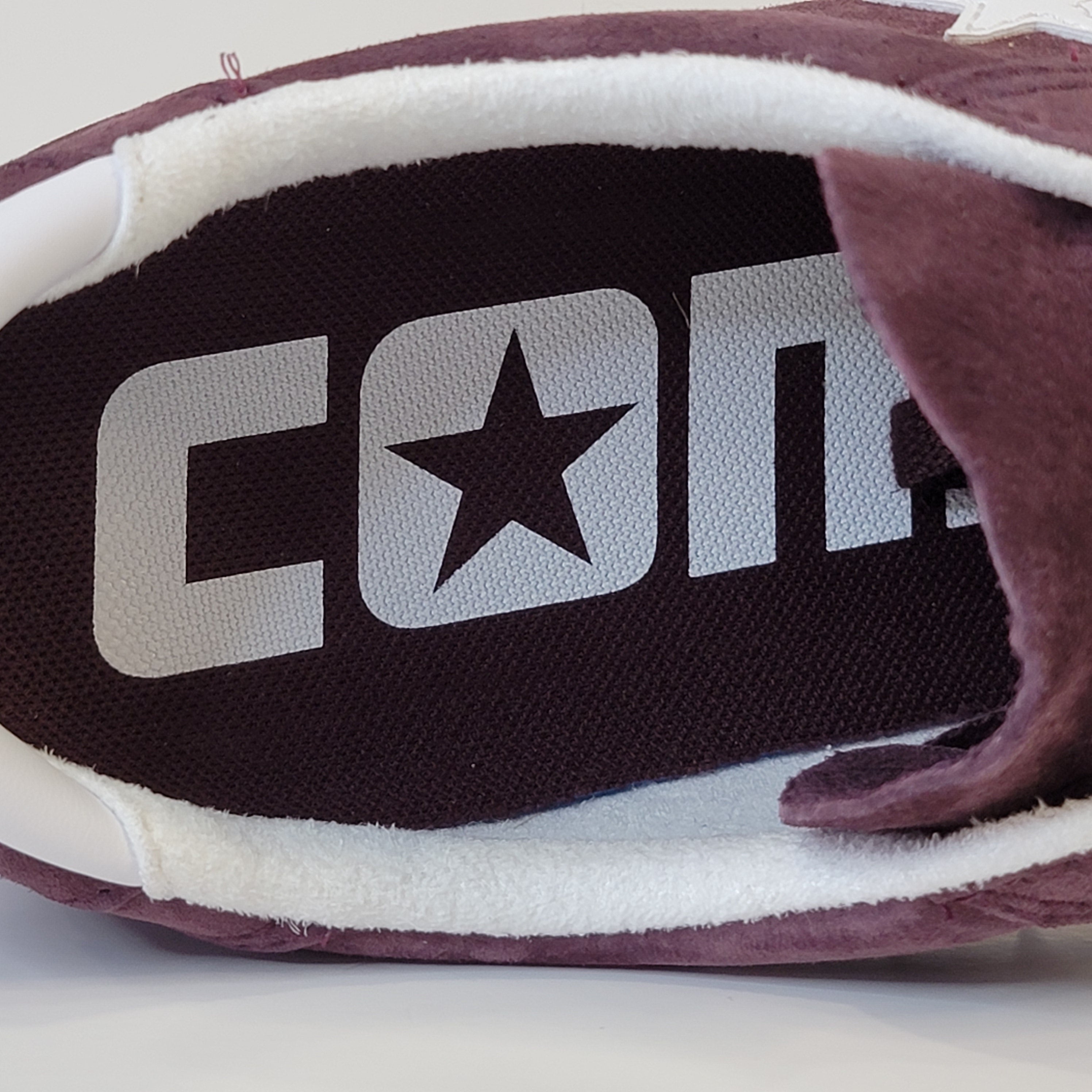 Converse CONS Pro Ox Low Top Burgundy Suede Sneakers 168651C NWT