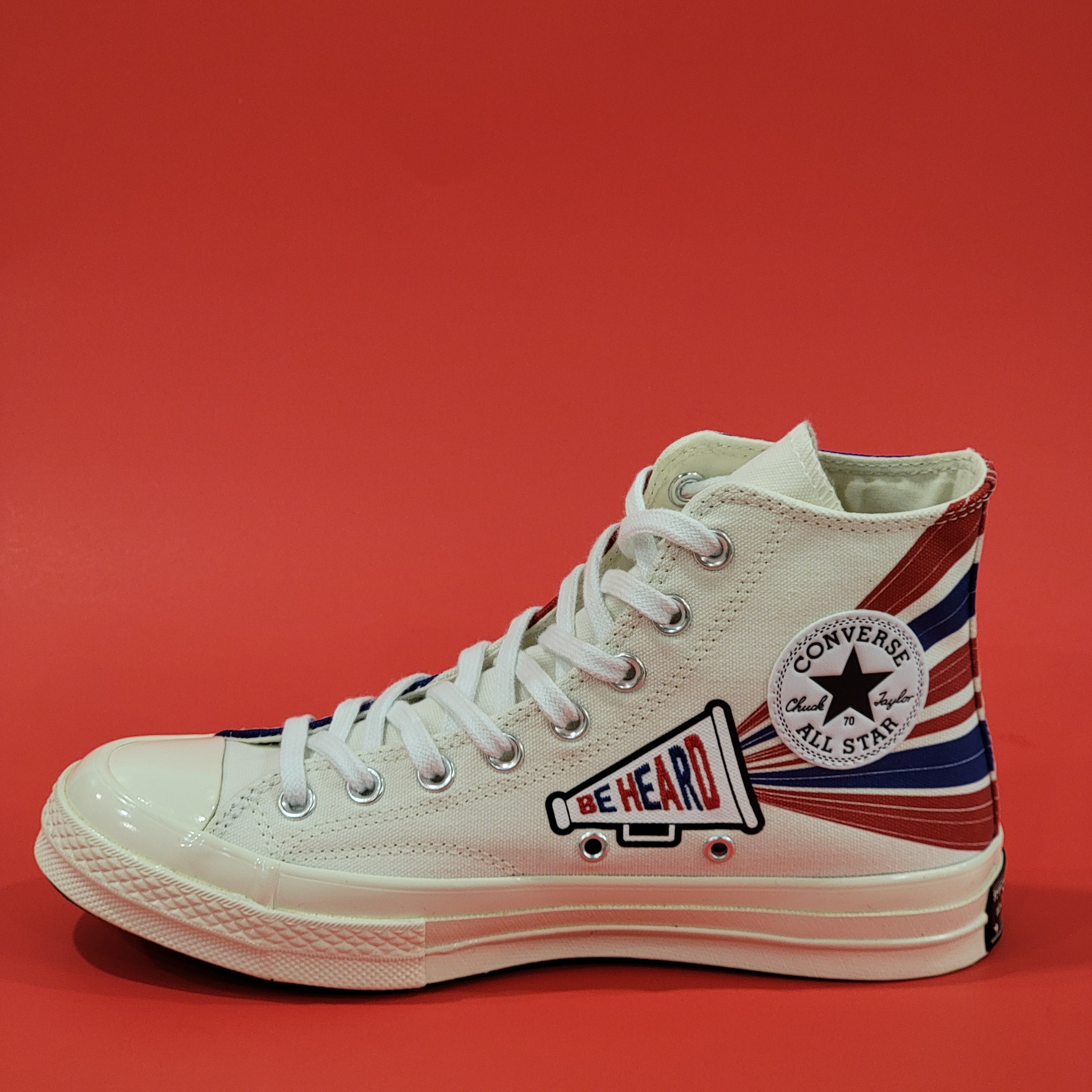 Converse Chuck 70 Hi 'Be Heard' Canvas Unisex Sneakers 169912C NWT