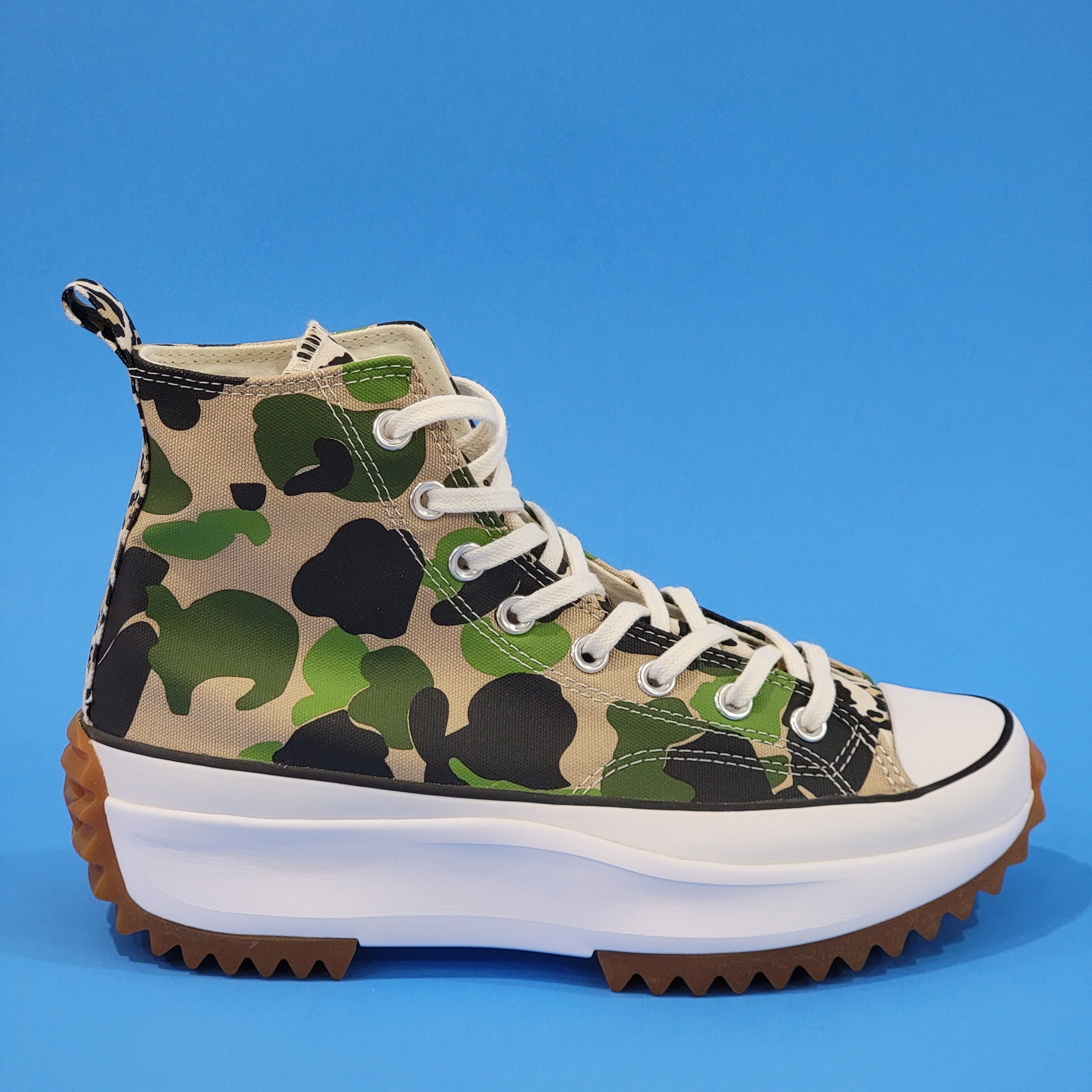 Converse Run Star Hike High 'Archive Print CAMO' Platform Sneakers 170913C NWT