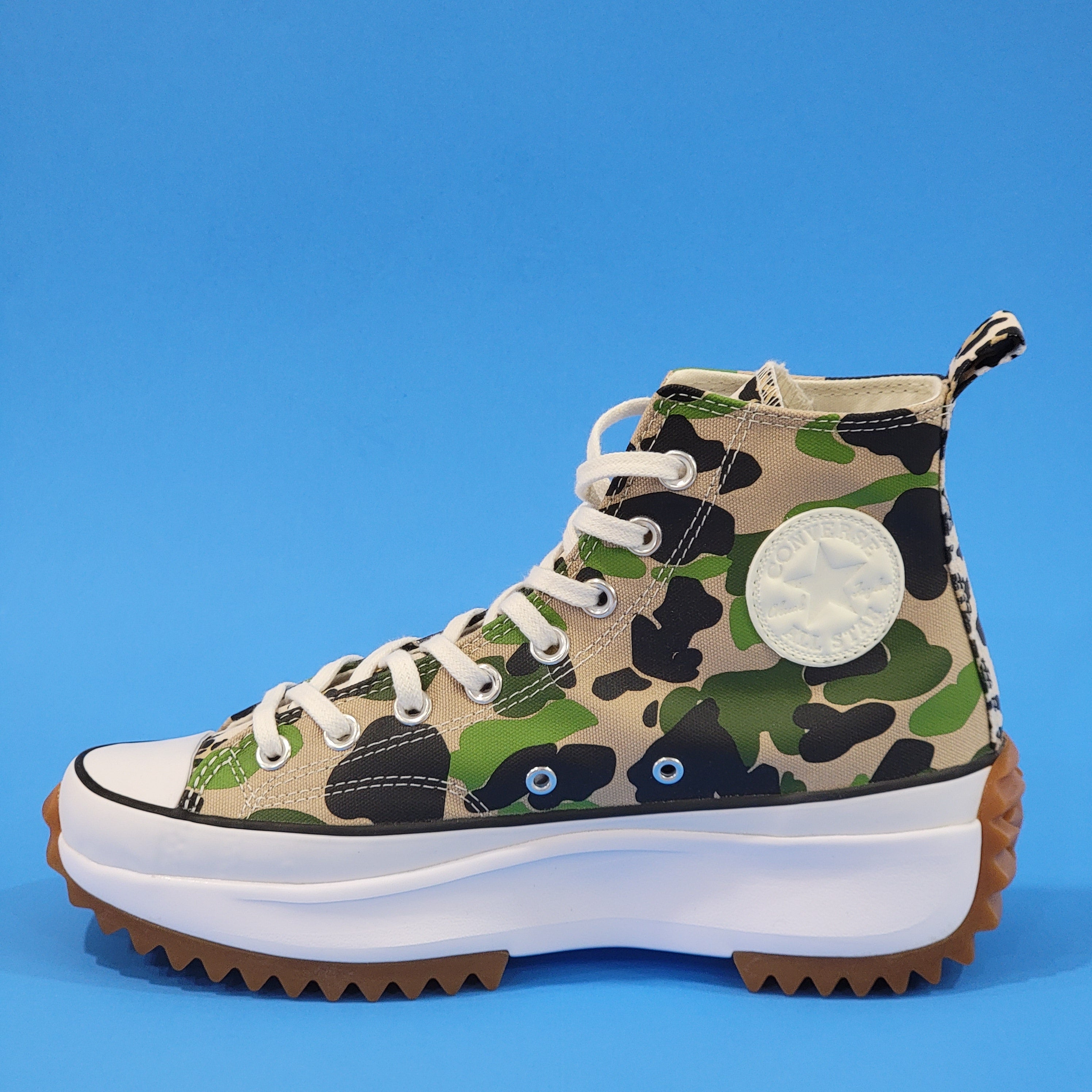 Converse Run Star Hike High 'Archive Print CAMO' Platform Sneakers 170913C NWT