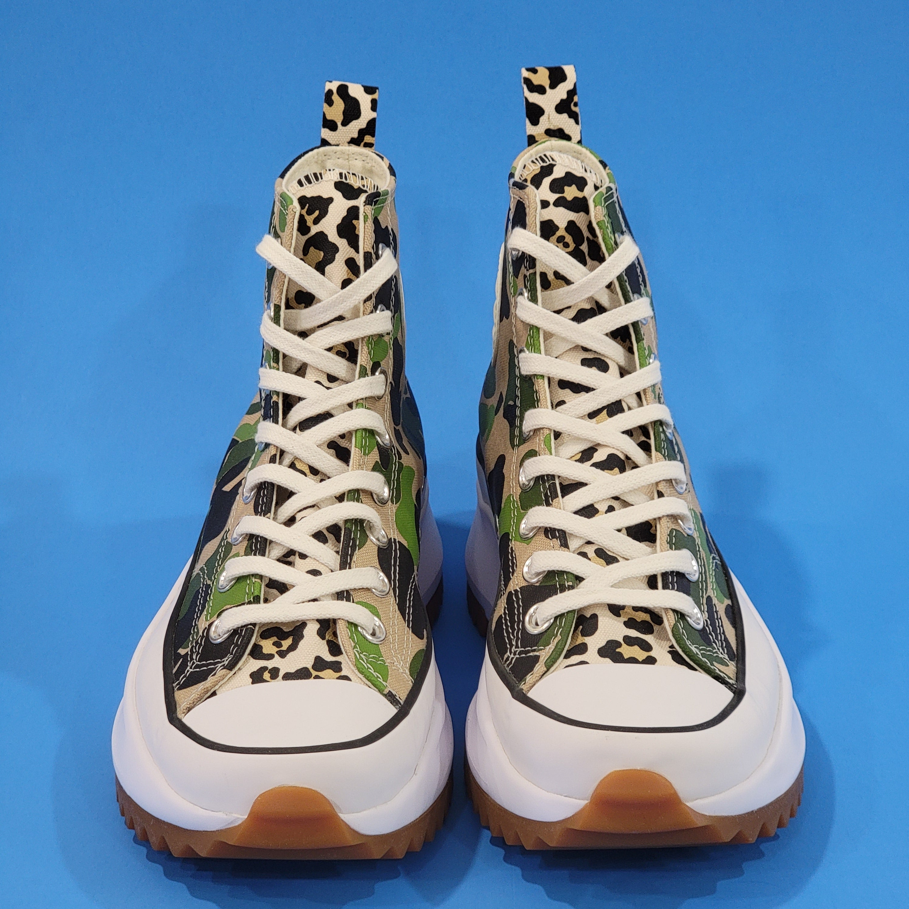 Converse Run Star Hike High 'Archive Print CAMO' Platform Sneakers 170913C NWT