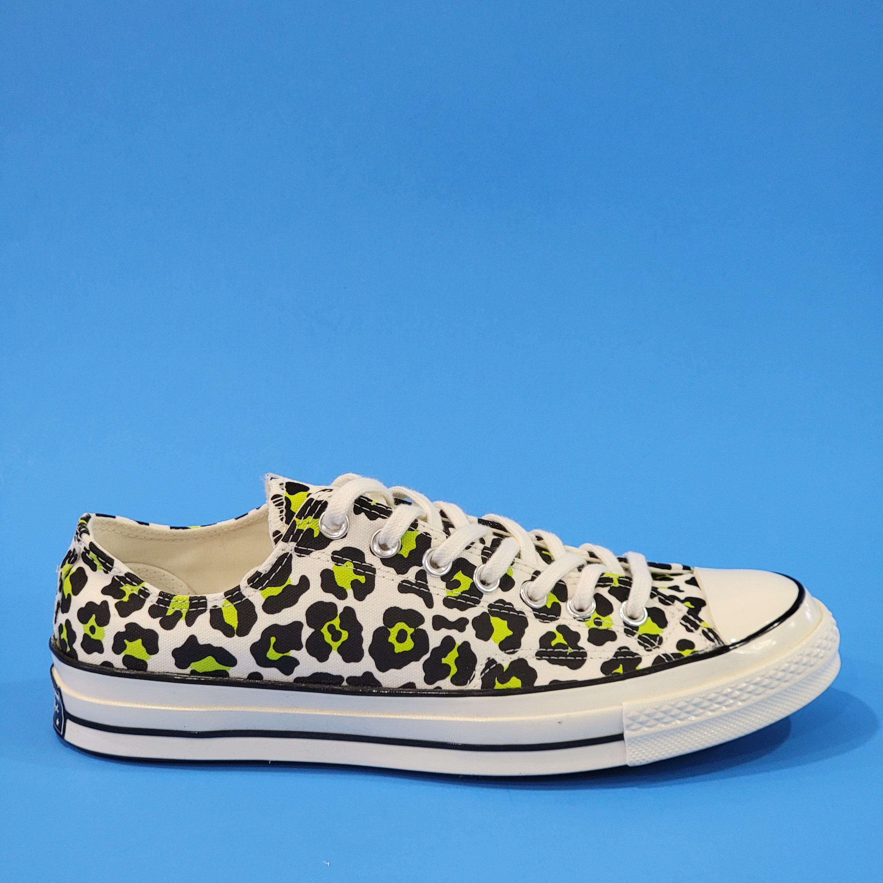 Converse Chuck 70 Ox Low Neon Leopard Canvas UnisexSneakers 164410C NWT