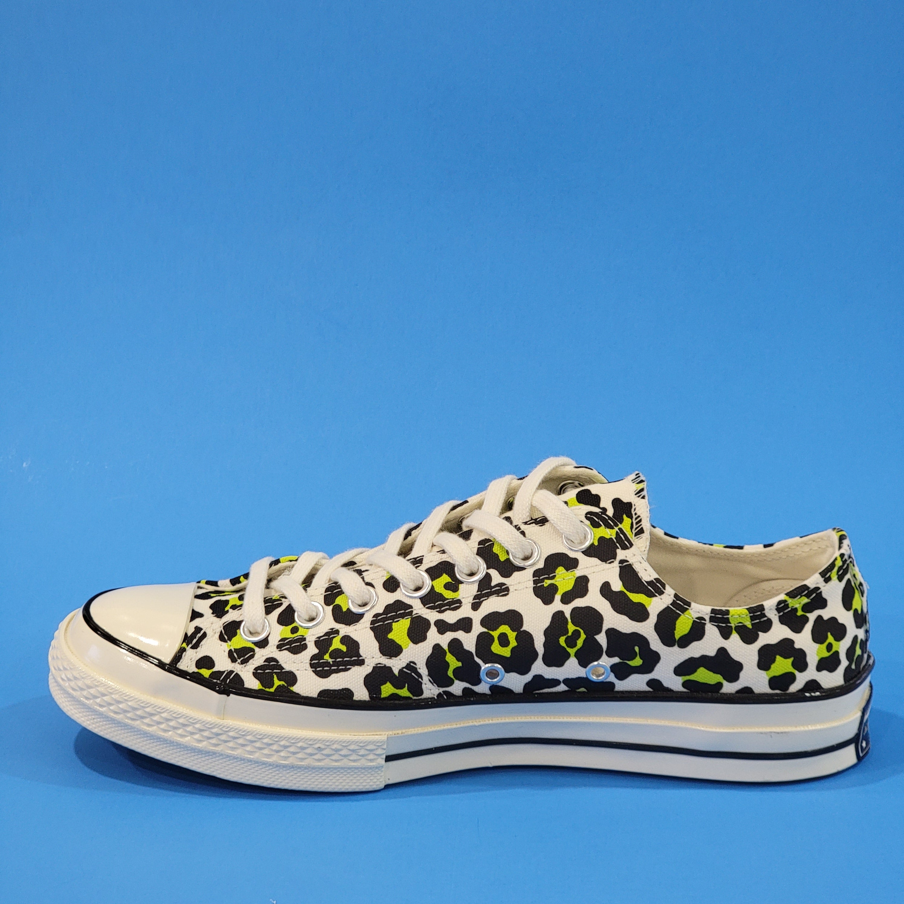 Converse Chuck 70 Ox Low Neon Leopard Canvas UnisexSneakers 164410C NWT