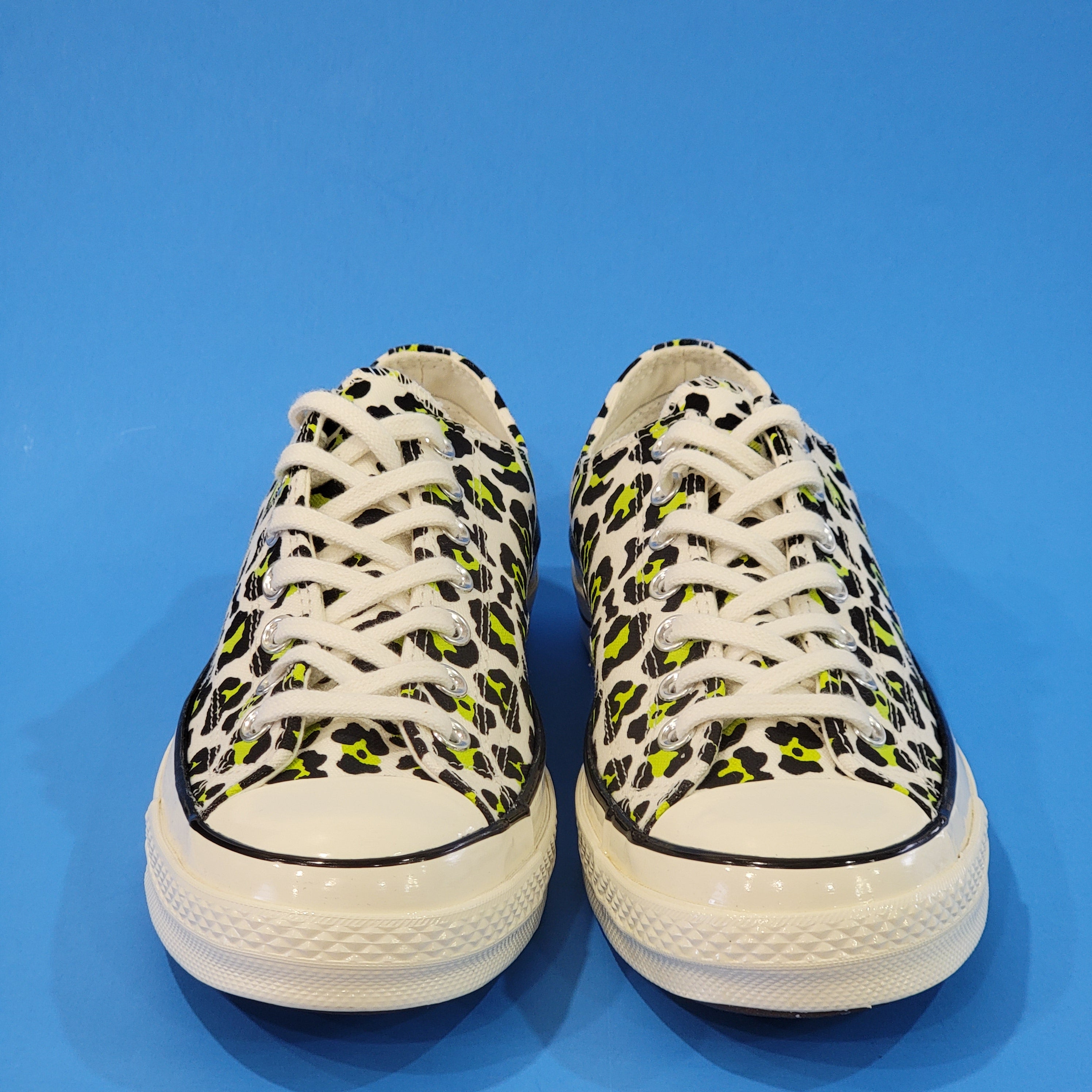 Converse Chuck 70 Ox Low Neon Leopard Canvas UnisexSneakers 164410C NWT