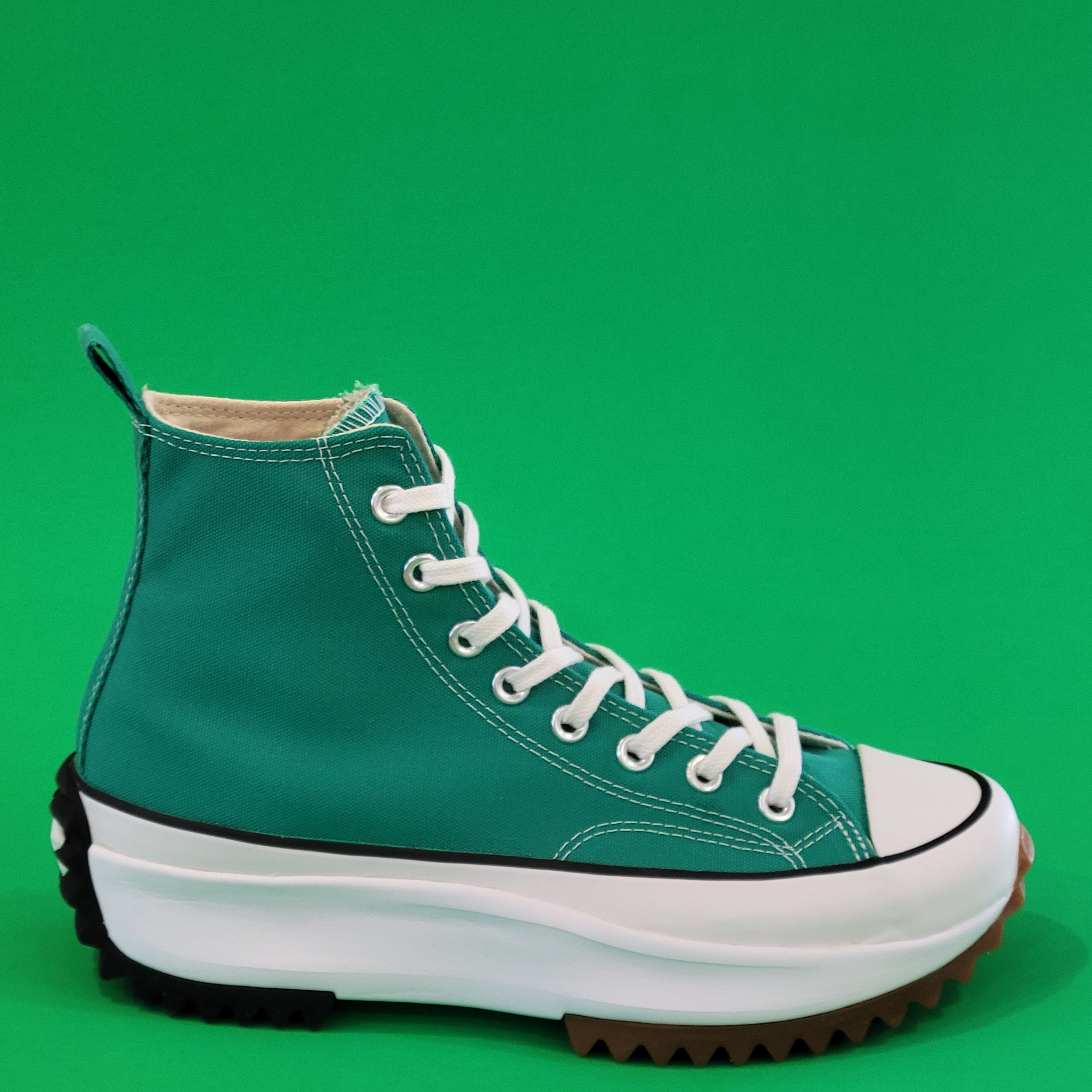 Converse Run Star Hike High 'Court Green Gum' Platform Sneakers 170441C NWT