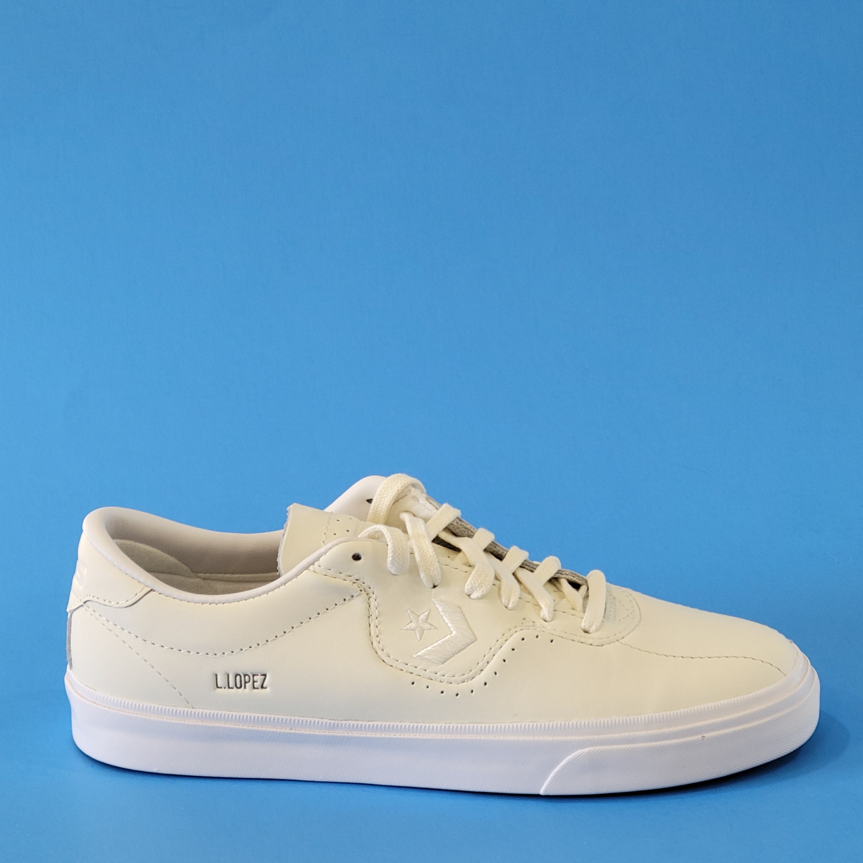 Converse CONS Louie Lopez Pro Ox White Leather Skate Sneakers 170500C NWT