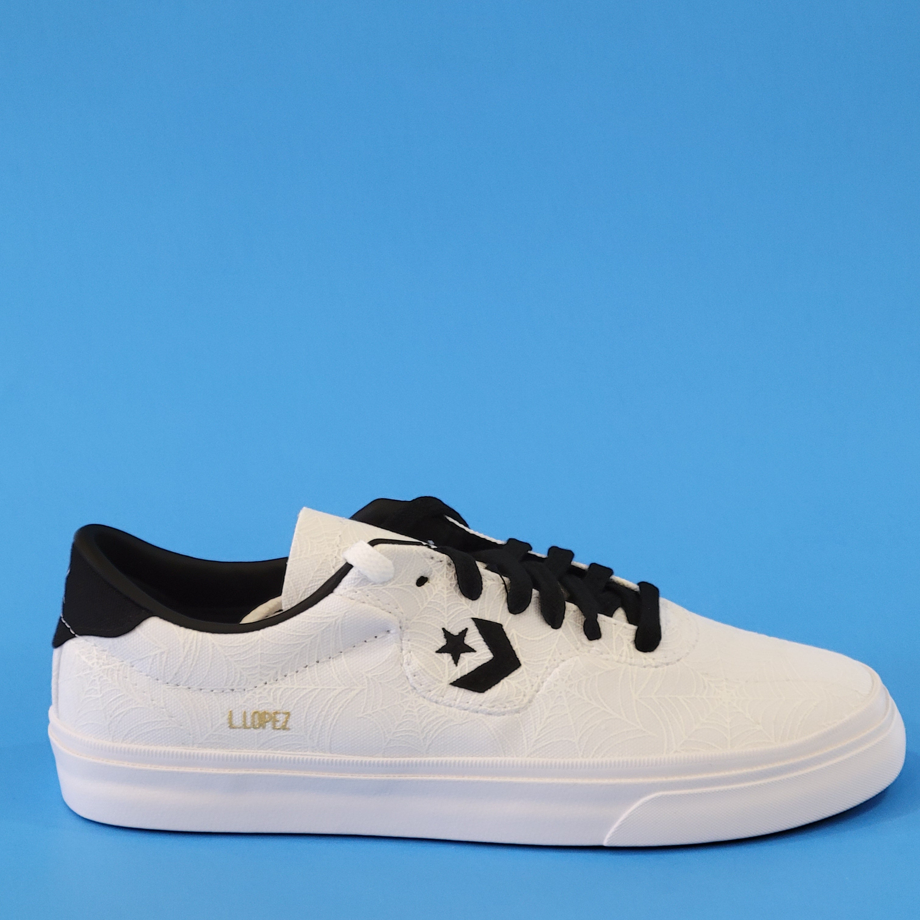 Converse CONS Louie Lopez Pro Ox White Spider Skate Sneakers 170939C NWT