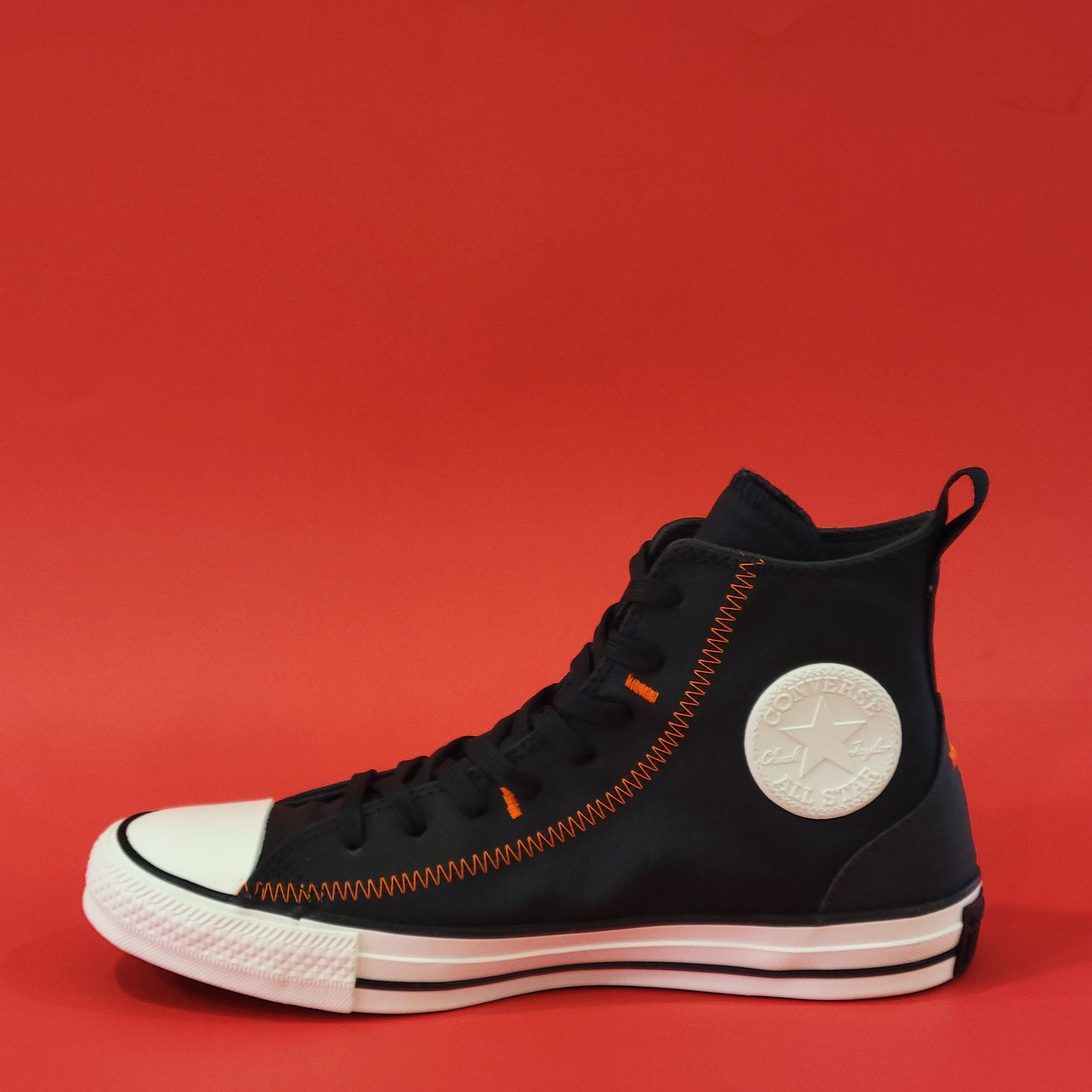 Converse CTAS High Top Black and Orange Unisex Sneakers 172467F NWT