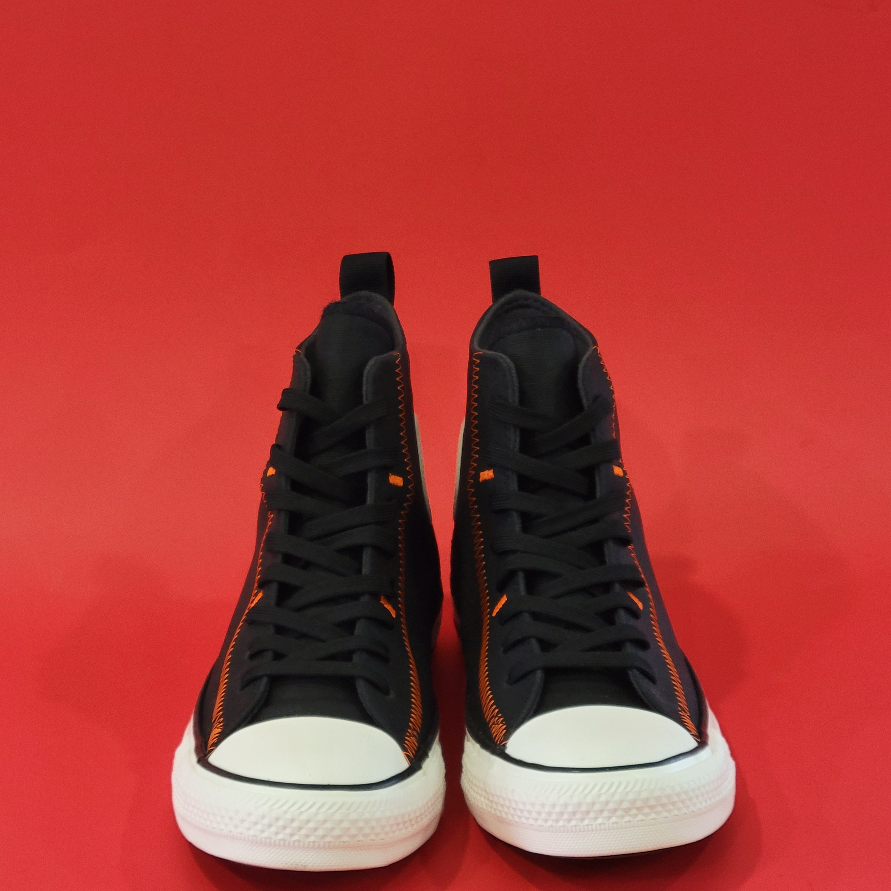 Converse CTAS High Top Black and Orange Unisex Sneakers 172467F NWT