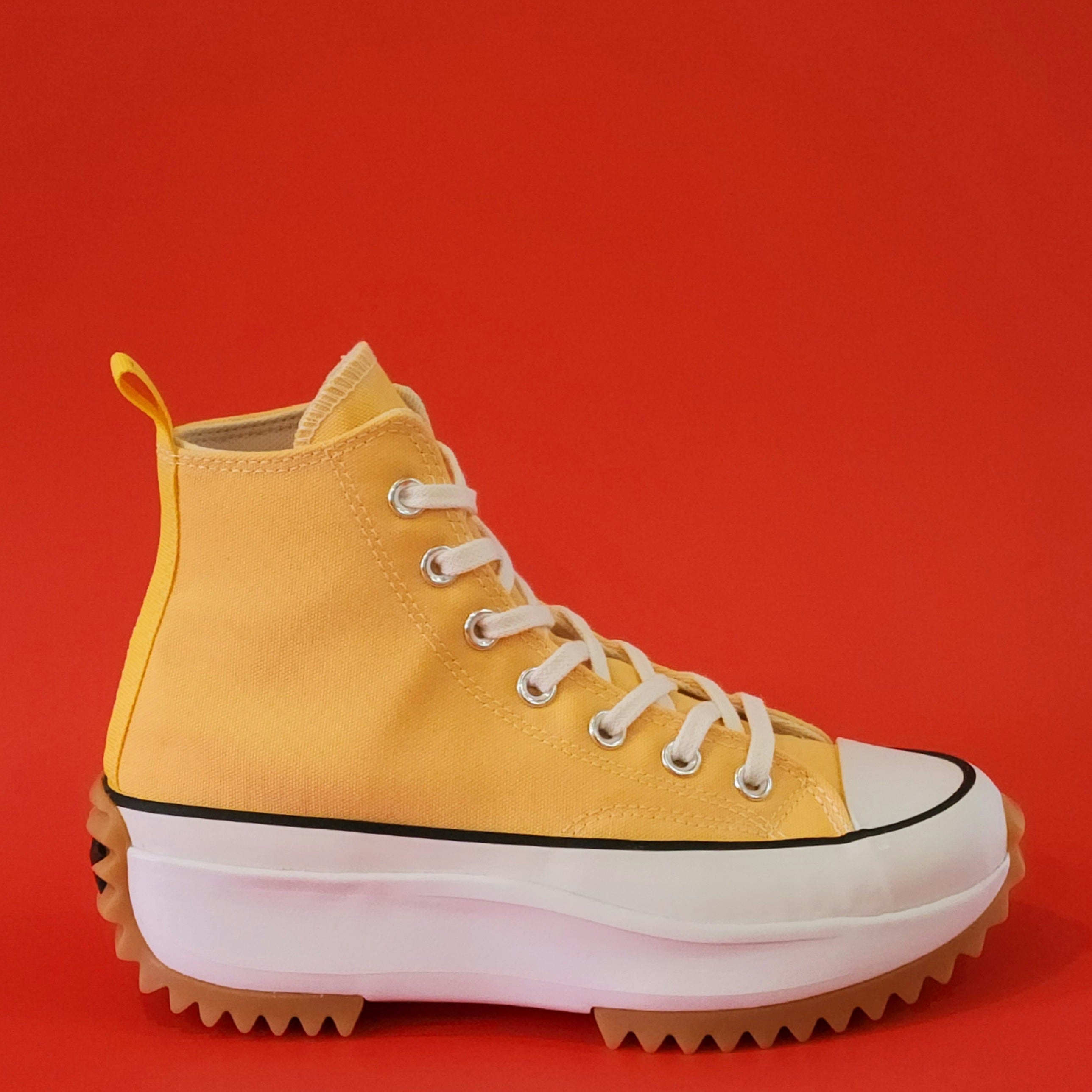 Converse Run Star Hike High 'Citron Zest' Yellow Platform Sneakers 172361C NWT